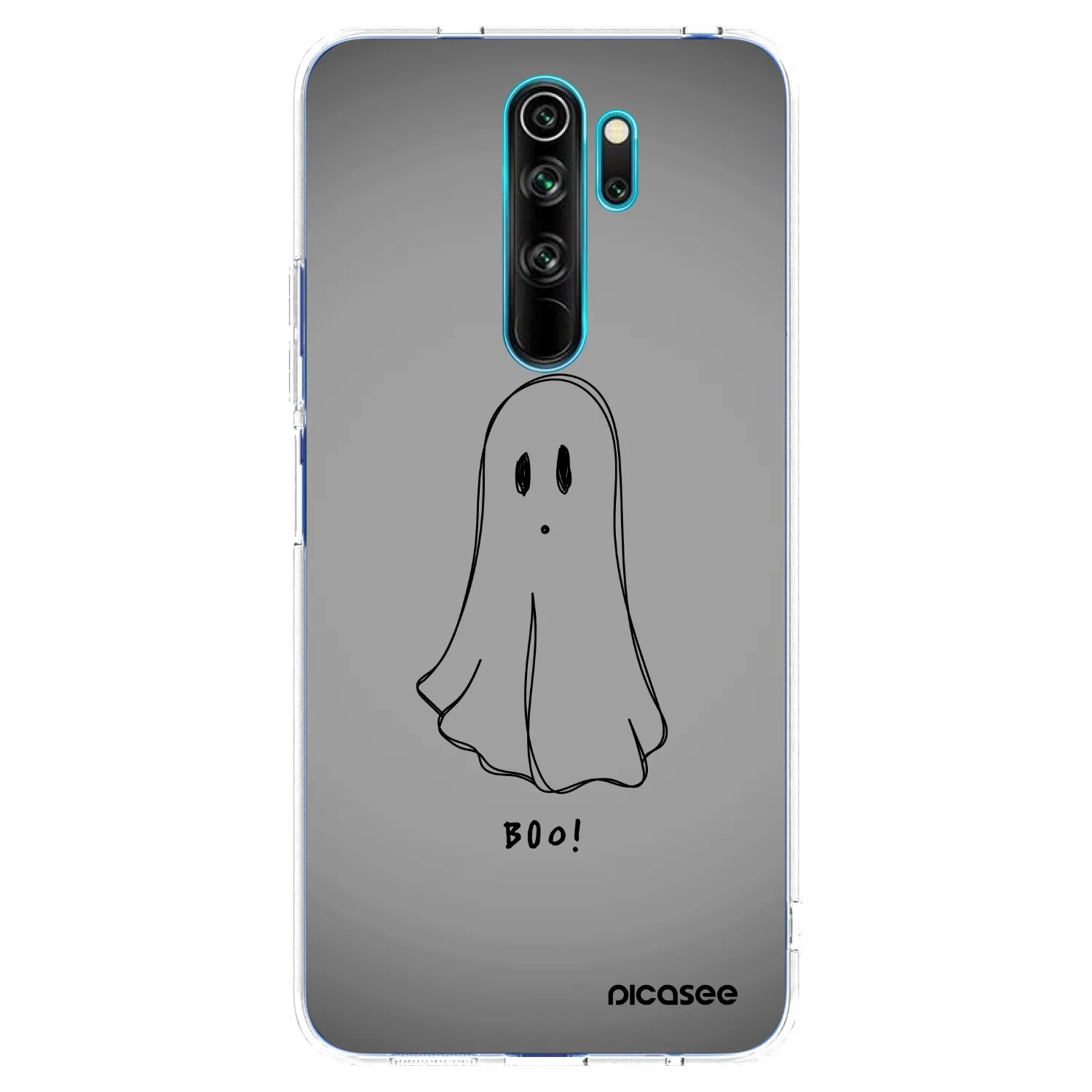 Picasee silikonowe przeźroczyste etui na Xiaomi Redmi Note 8 Pro - Ghost
