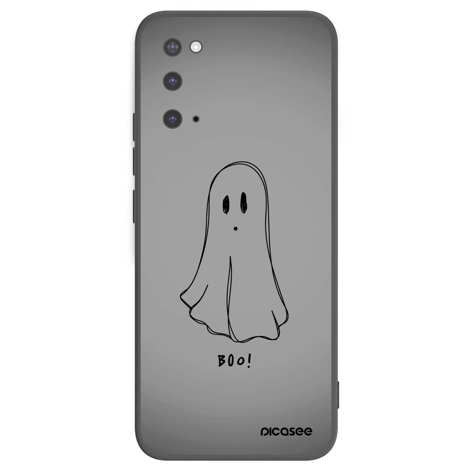 Picasee silikonowe czarne etui na Samsung Galaxy S20 G980F - Ghost