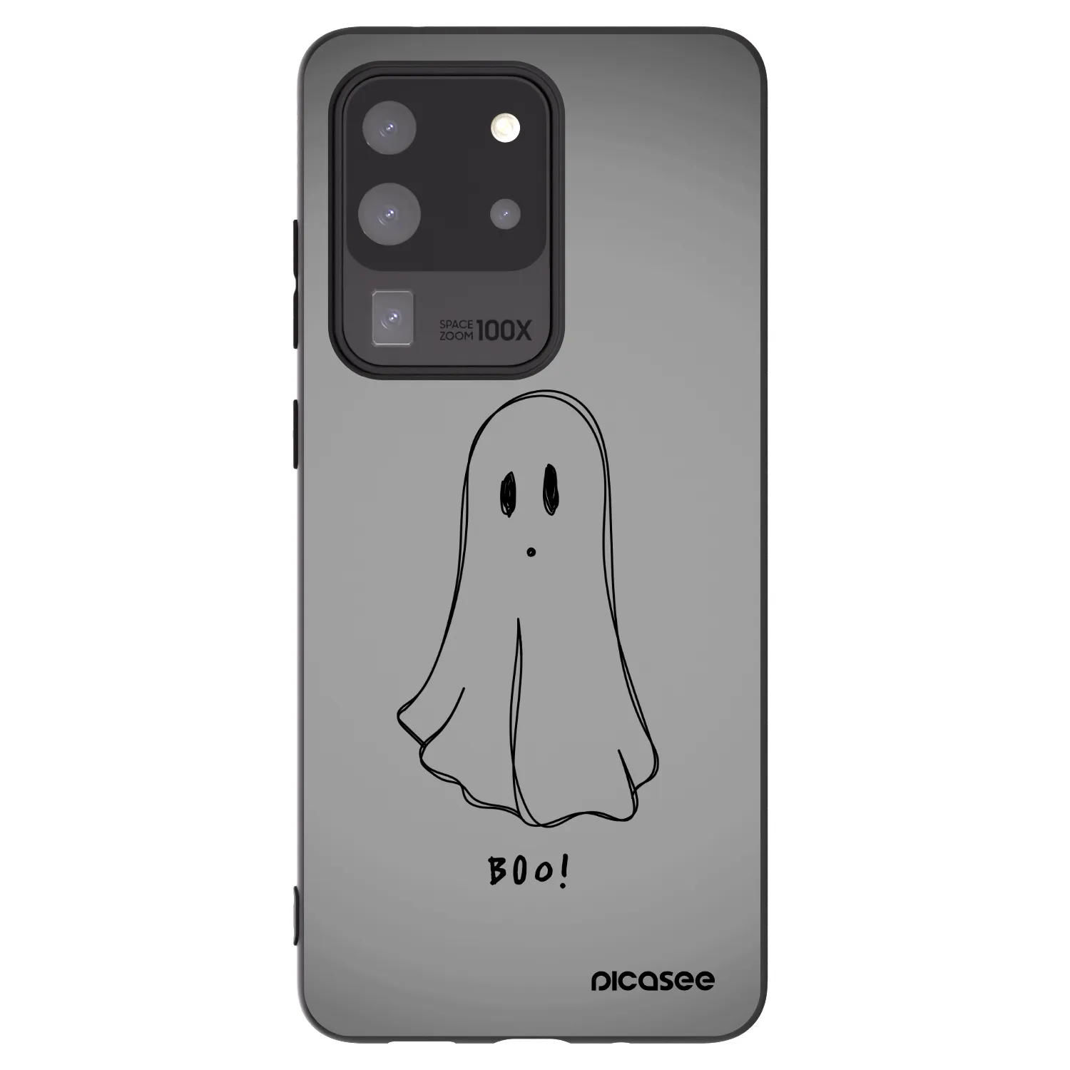Picasee silikonowe czarne etui na Samsung Galaxy S20 Ultra 5G G988F - Ghost