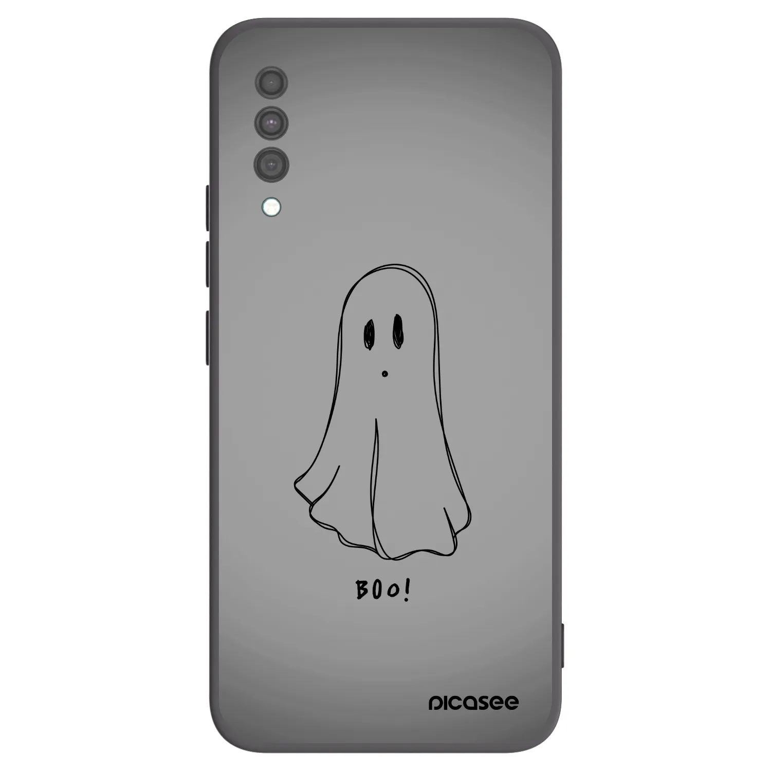Picasee silikonowe czarne etui na Samsung Galaxy A30s A307F - Ghost