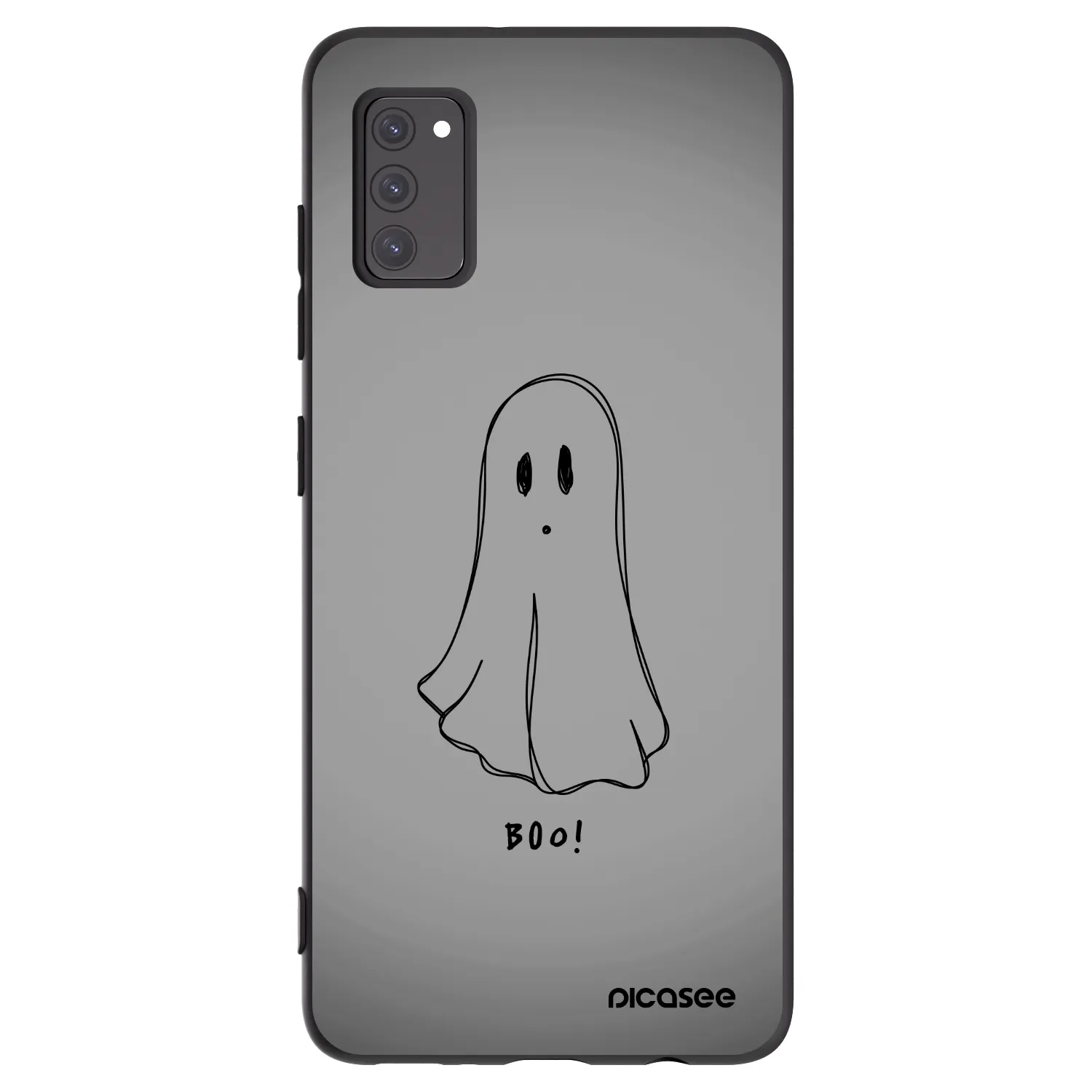Picasee silikonowe czarne etui na Samsung Galaxy A41 A415F - Ghost