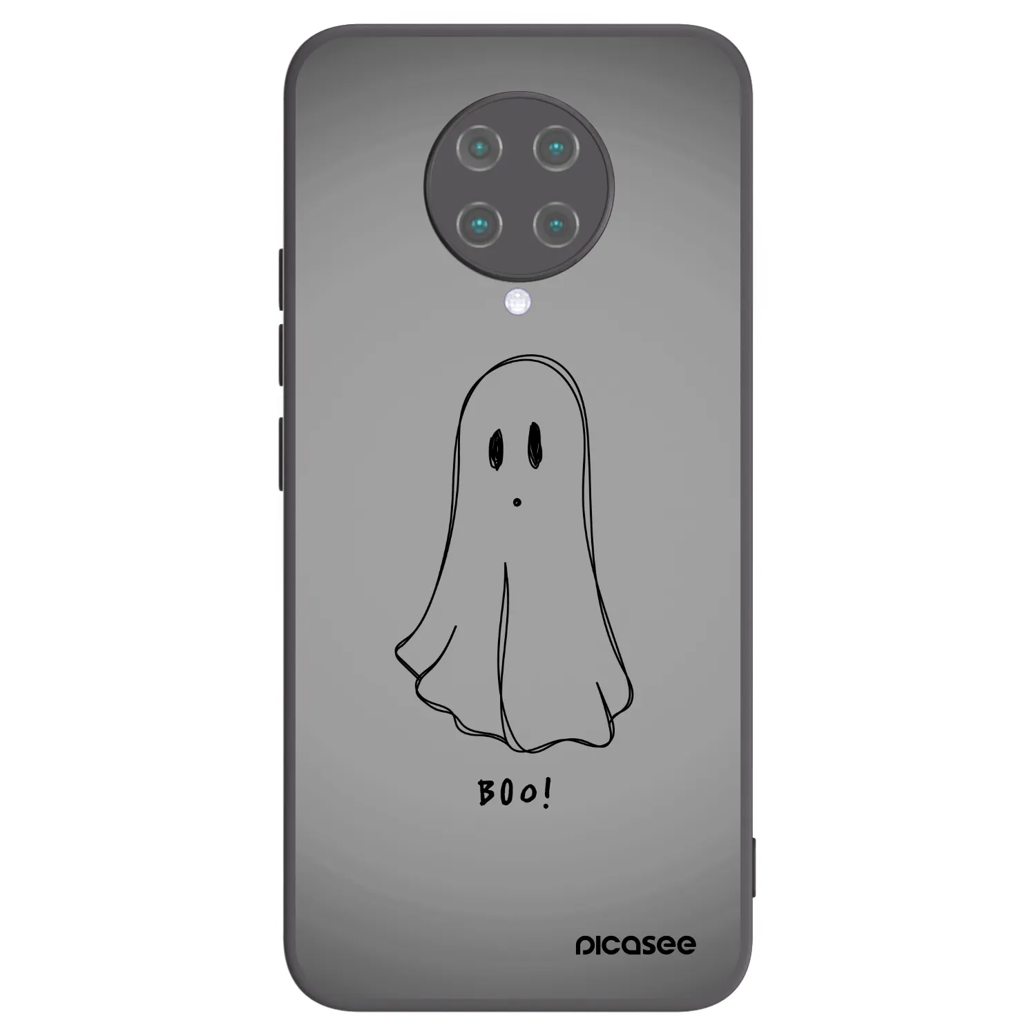 Picasee silikonowe czarne etui na Xiaomi Poco F2 Pro - Ghost