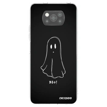 Picasee silikonowe czarne etui na Xiaomi Poco X3 - Ghost 2