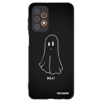 Picasee silikonowe czarne etui na Samsung Galaxy A23 A235F 4G - Ghost 2