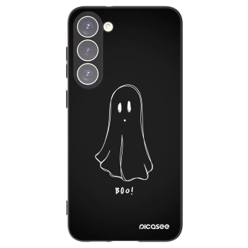 Picasee silikonowe czarne etui na Samsung Galaxy S23+ 5G - Ghost 2
