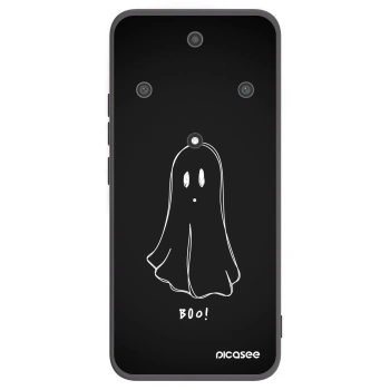 Picasee silikonowe czarne etui na Honor Magic5 Lite 5G - Ghost 2