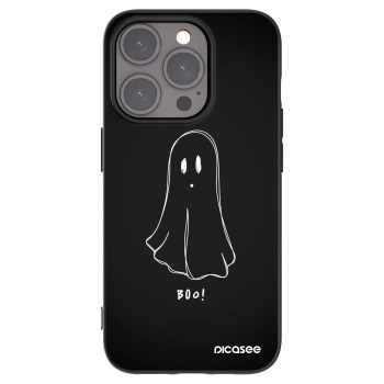 Picasee silikonowe czarne etui na Apple iPhone 15 Pro - Ghost 2