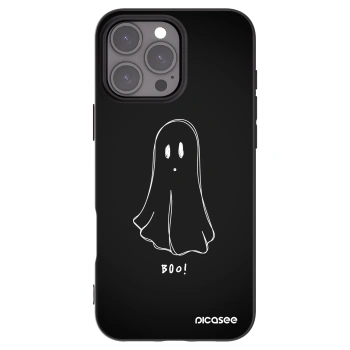 Picasee silikonowe czarne etui na Apple iPhone 16 Pro Max - Ghost 2
