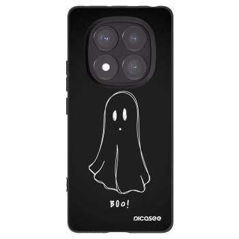 Picasee silikonowe czarne etui na Xiaomi Redmi Note 14 Pro+ 5G - Ghost 2
