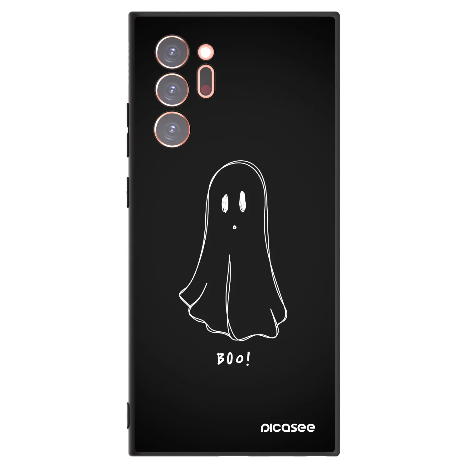 Picasee silikonowe czarne etui na Samsung Galaxy Note 20 Ultra - Ghost 2
