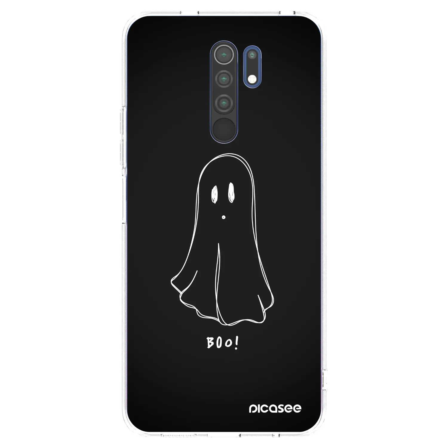 Picasee silikonowe przeźroczyste etui na Xiaomi Redmi 9 - Ghost 2