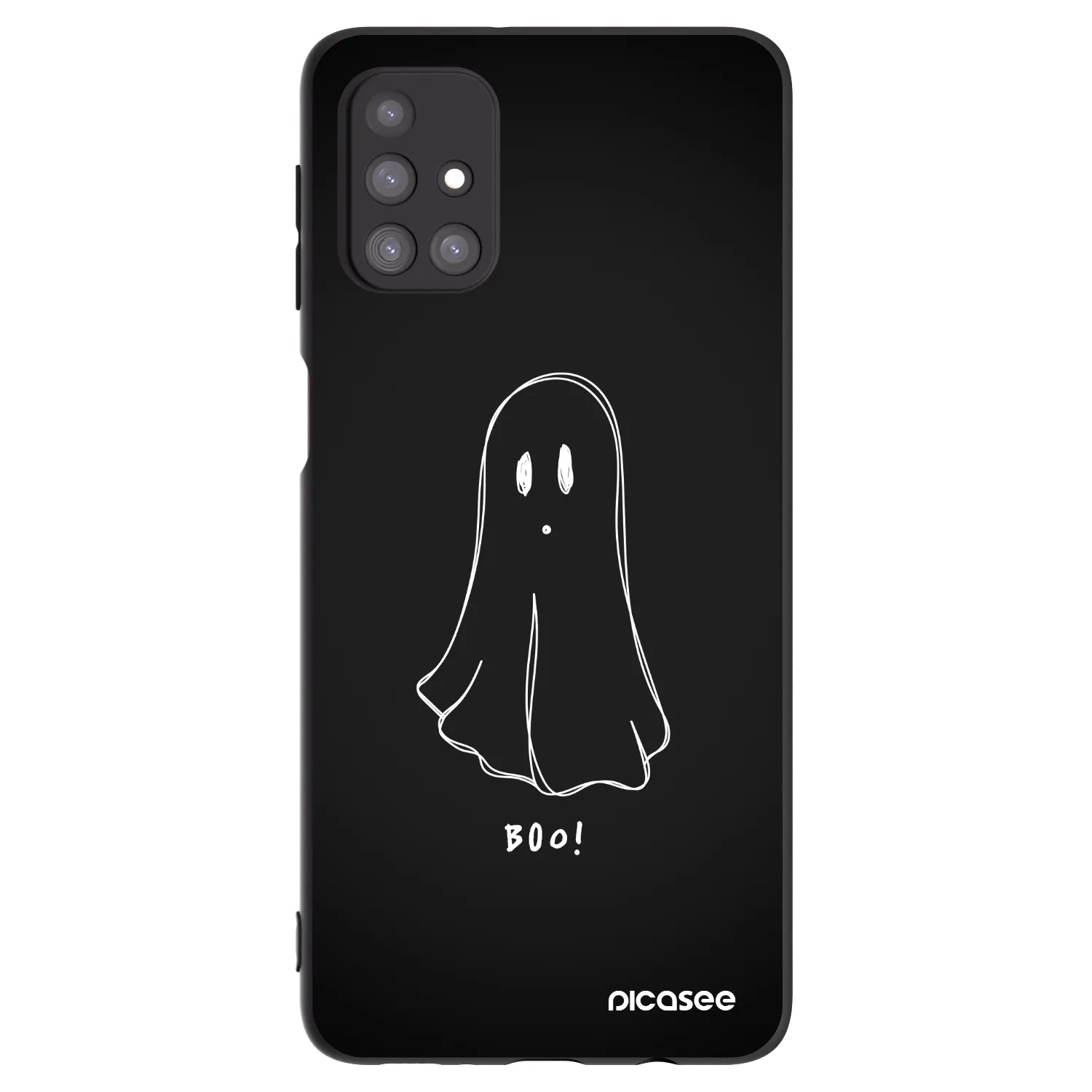 Picasee silikonowe czarne etui na Samsung Galaxy M31s - Ghost 2