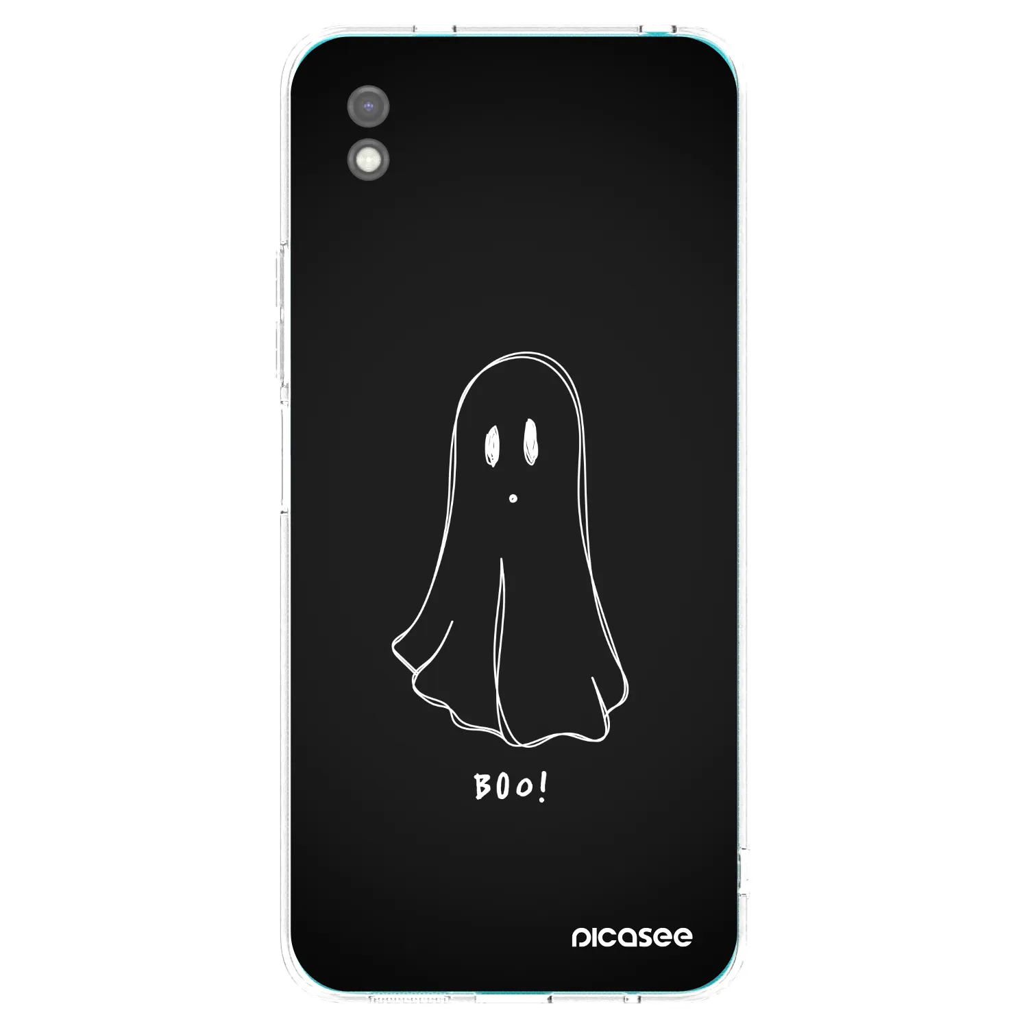 Picasee silikonowe czarne etui na Xiaomi Redmi 9A - Ghost 2