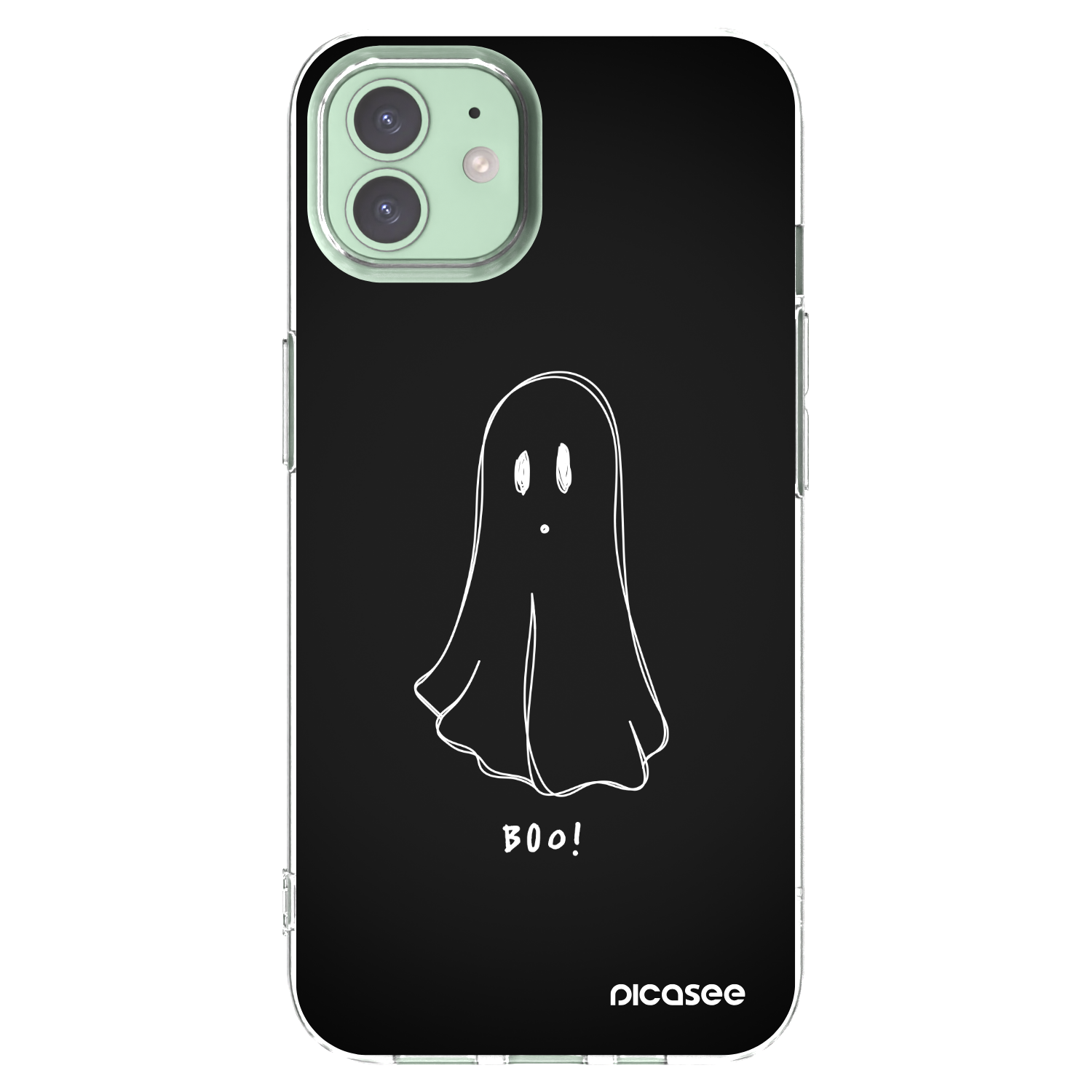 Picasee silikonowe przeźroczyste etui na Apple iPhone 12 - Ghost 2