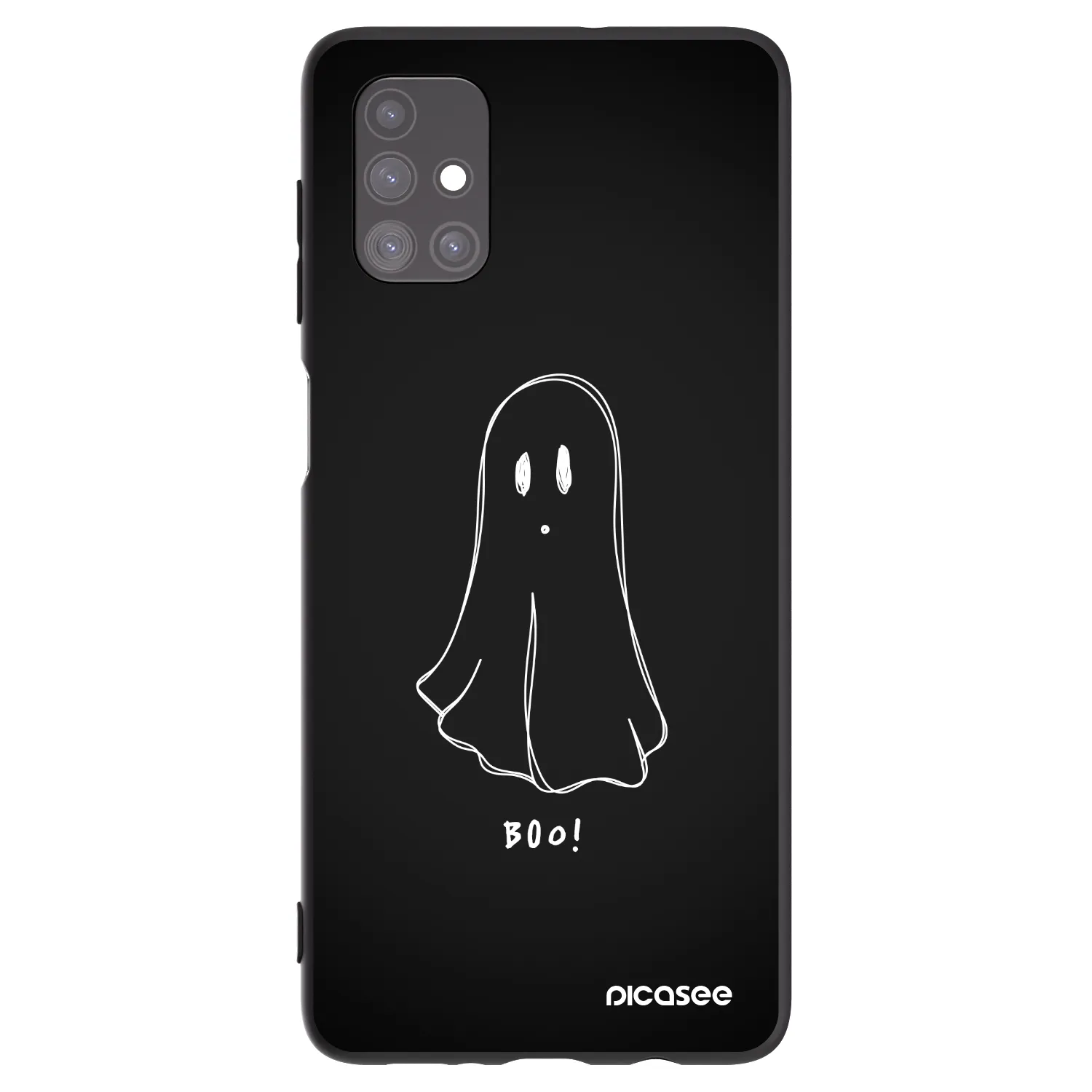 Picasee silikonowe czarne etui na Samsung Galaxy M51 M515F - Ghost 2