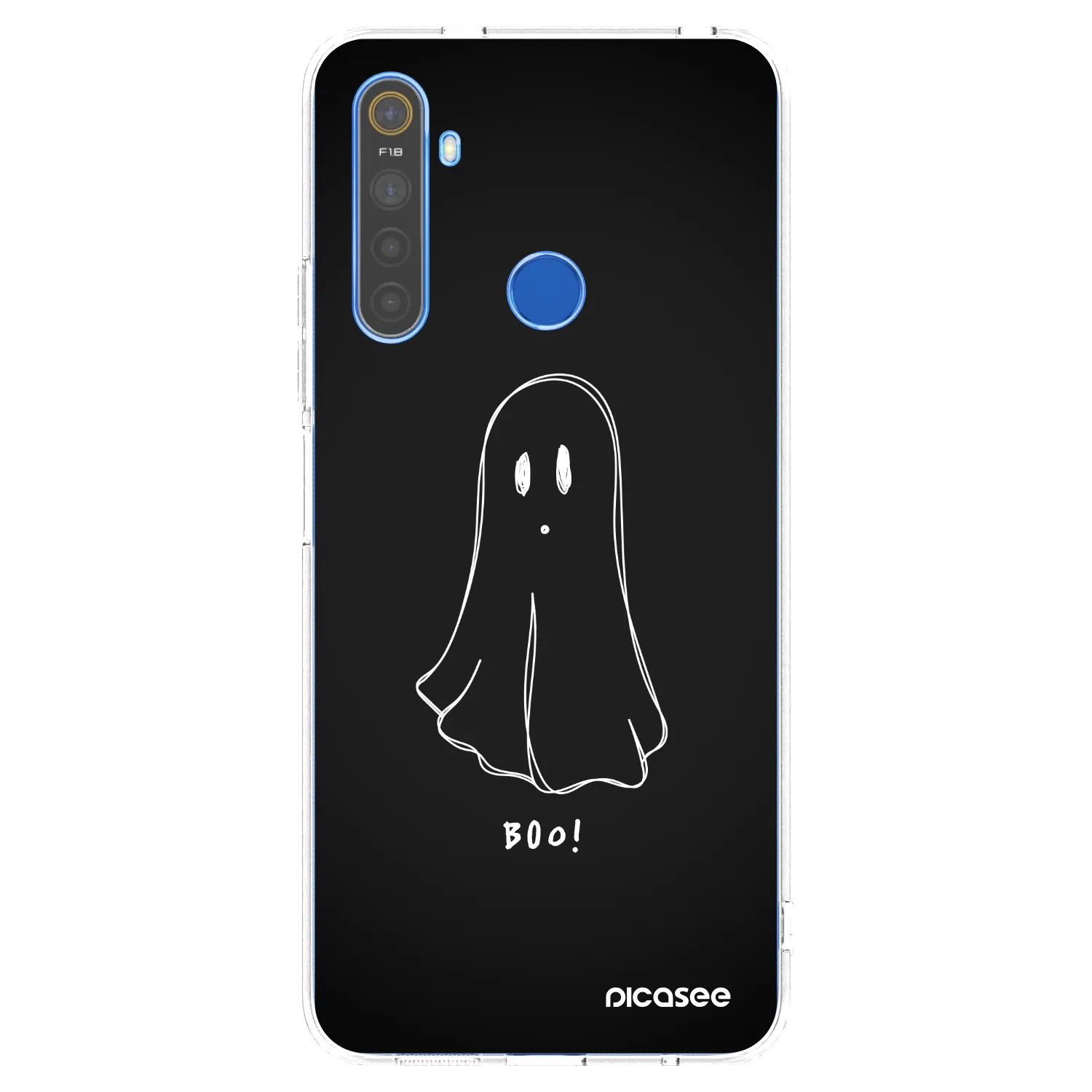 Picasee silikonowe przeźroczyste etui na Realme 5 - Ghost 2