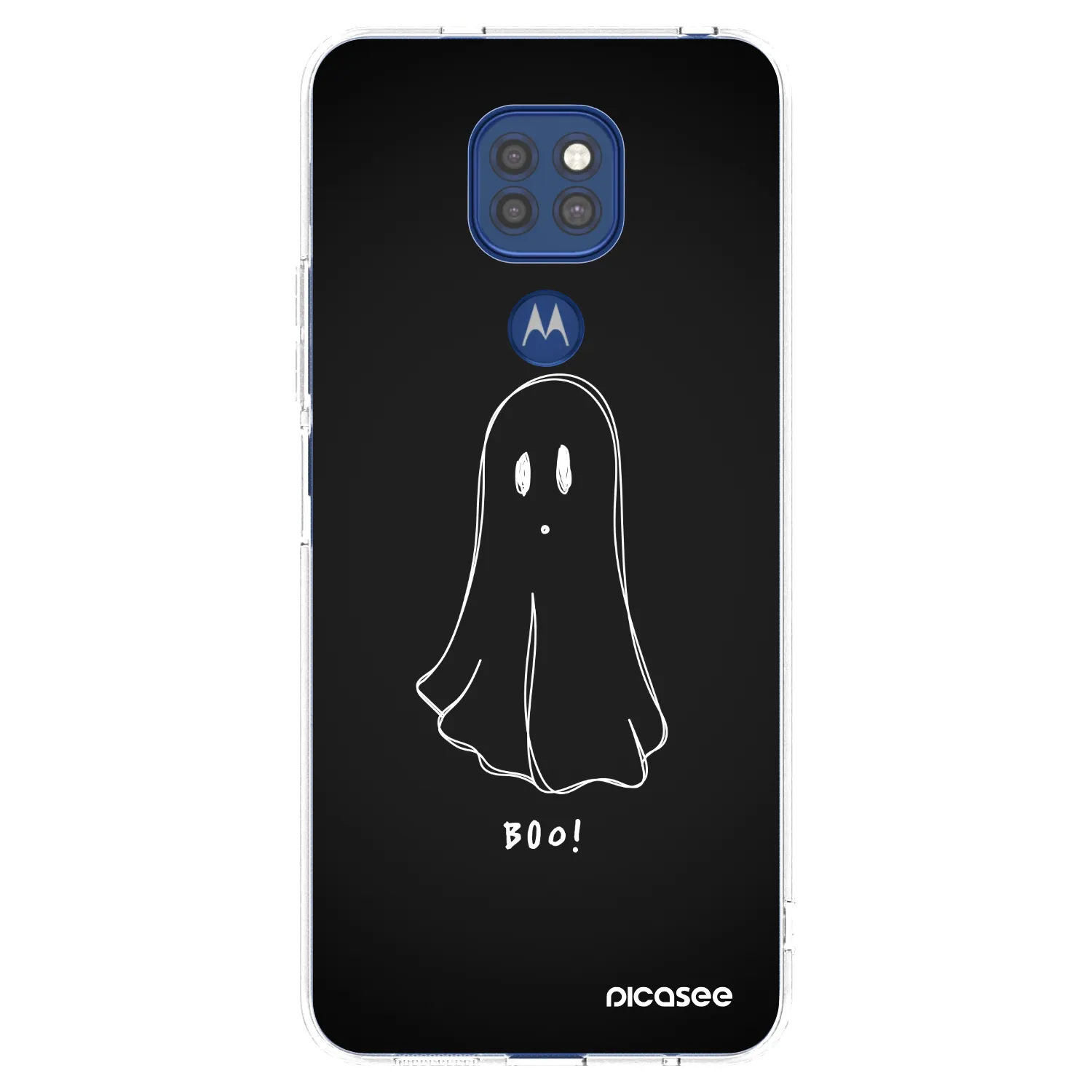 Picasee silikonowe przeźroczyste etui na Motorola Moto G9 Play - Ghost 2