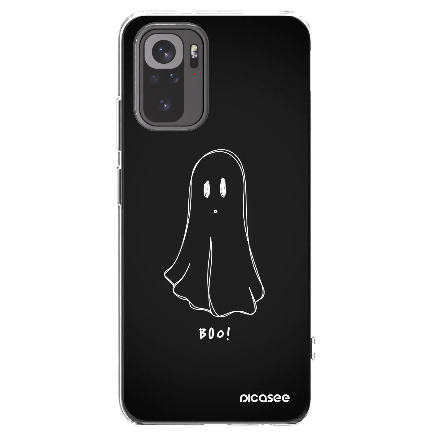 Picasee silikonowe przeźroczyste etui na Xiaomi Redmi Note 10 - Ghost 2