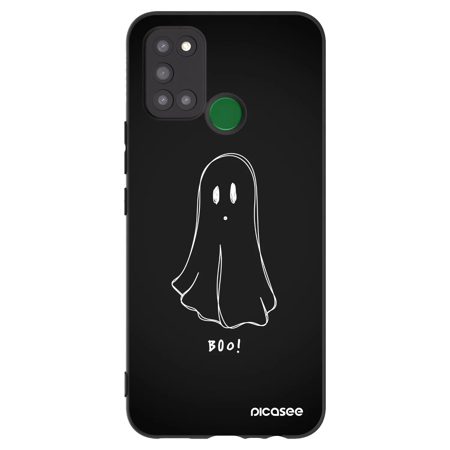 Picasee silikonowe czarne etui na Realme 7i - Ghost 2