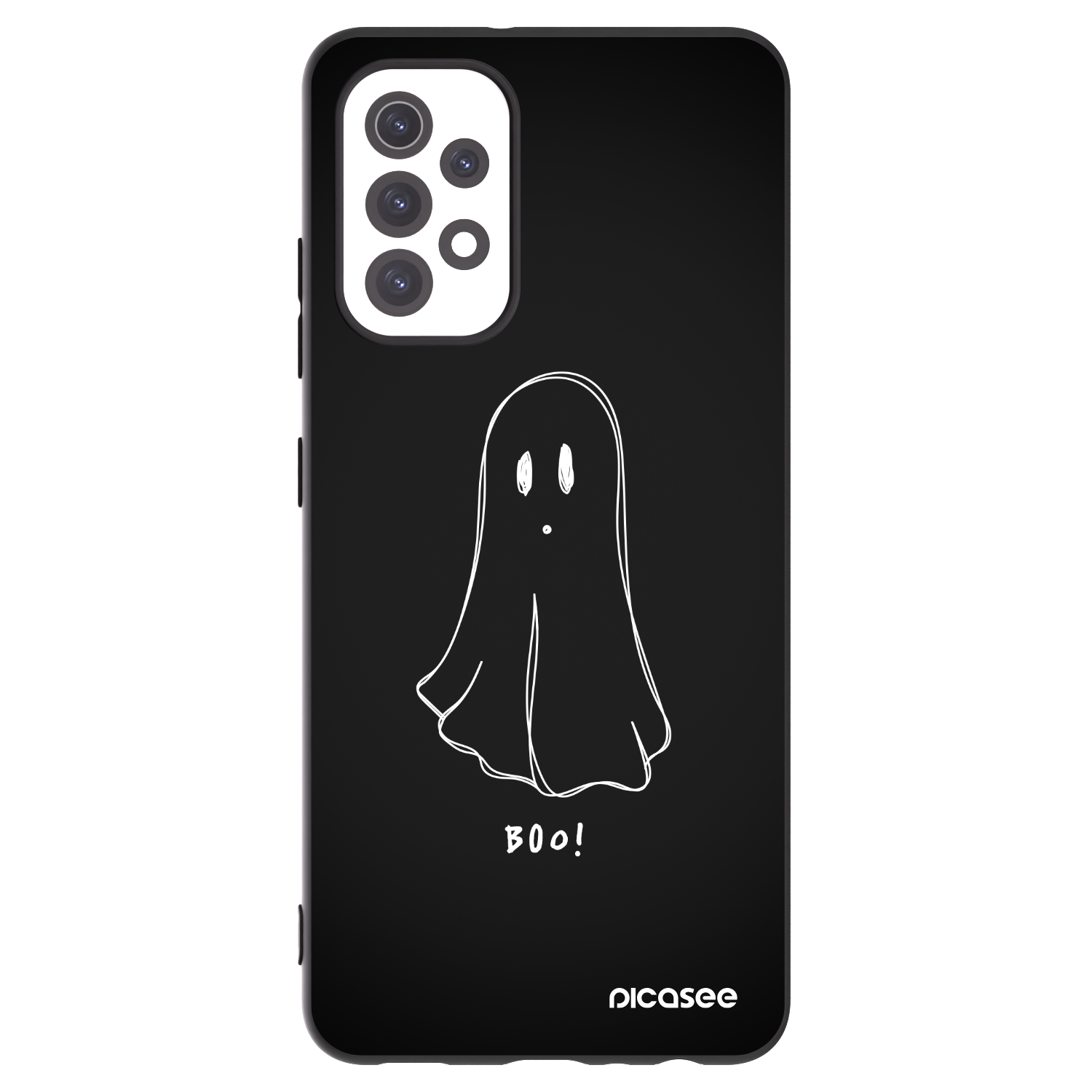 Picasee silikonowe czarne etui na Samsung Galaxy A32 5G A326B - Ghost 2