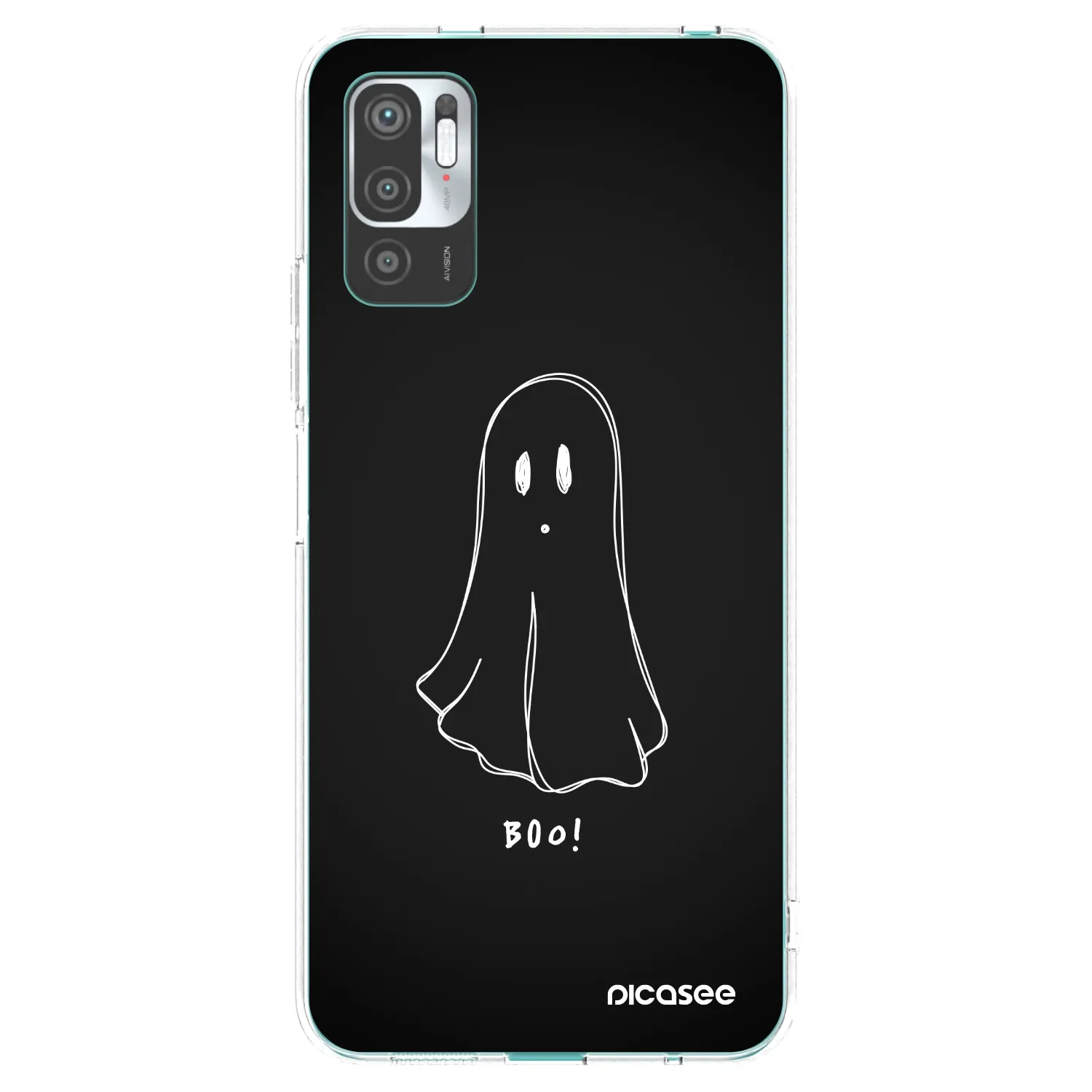Picasee silikonowe przeźroczyste etui na Xiaomi Redmi Note 10 5G - Ghost 2