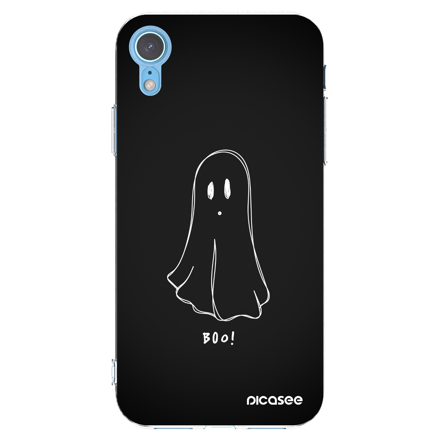 Picasee silikonowe przeźroczyste etui na Apple iPhone XR - Ghost 2