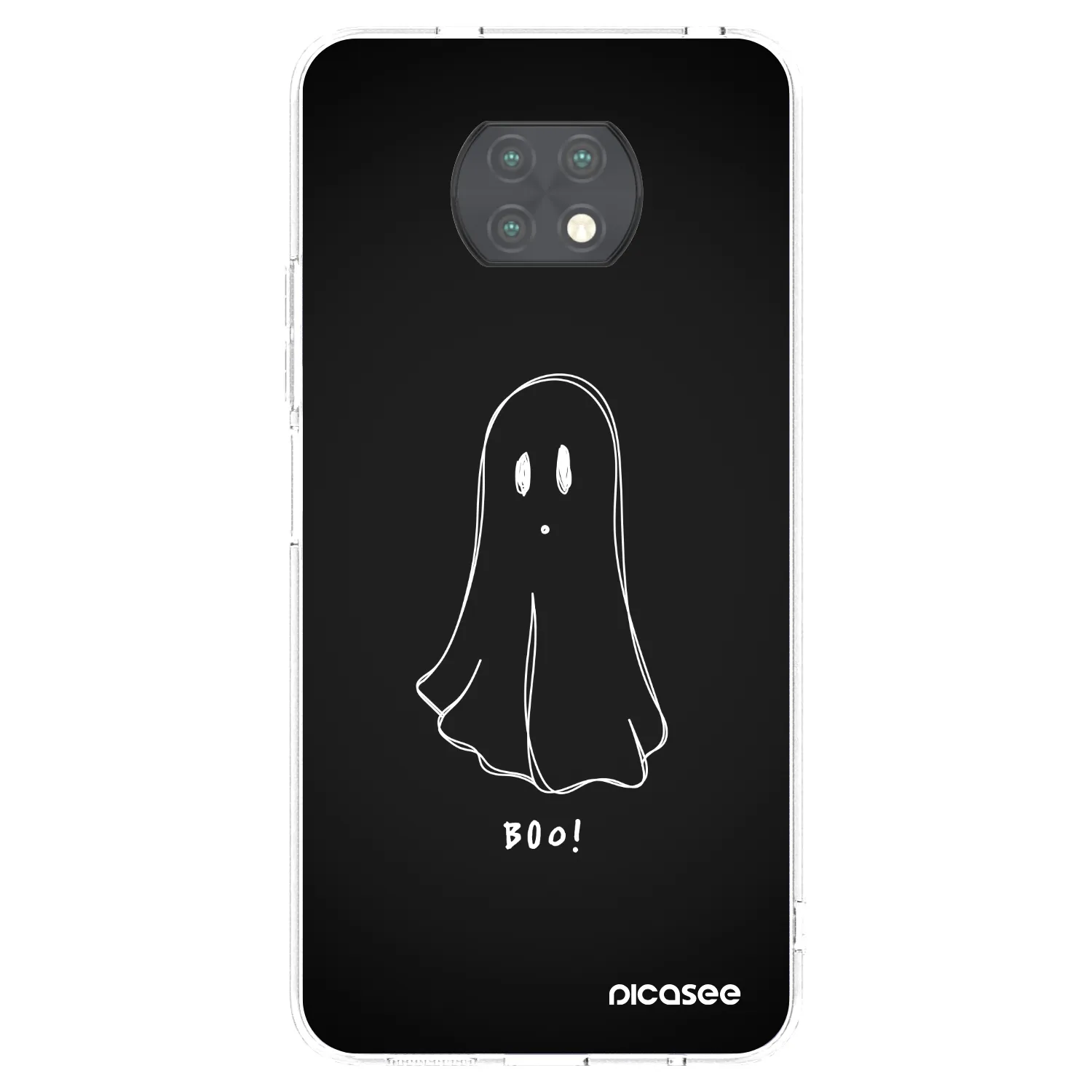 Picasee silikonowe przeźroczyste etui na Xiaomi Redmi Note 9T - Ghost 2