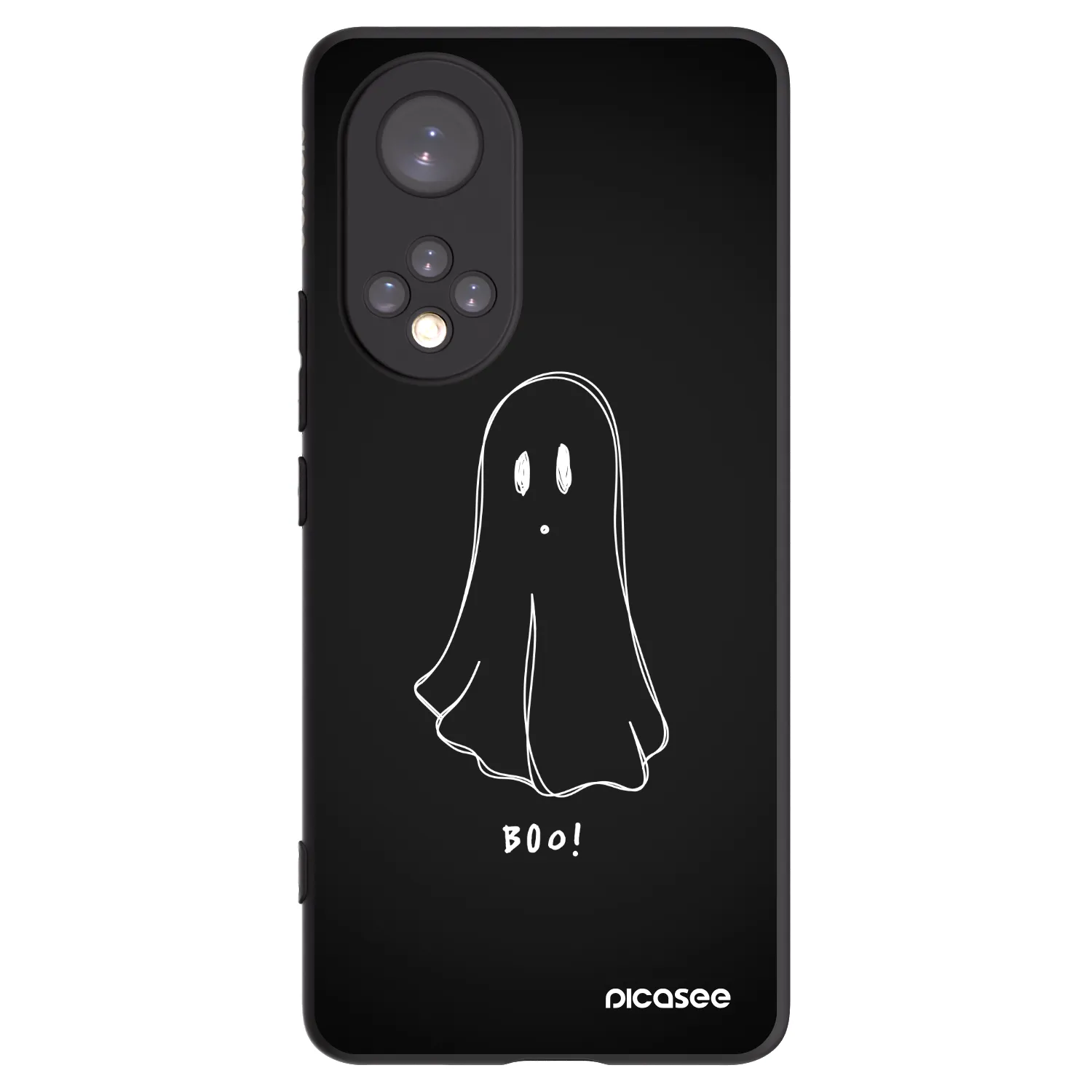 Picasee silikonowe czarne etui na Honor 50 5G - Ghost 2