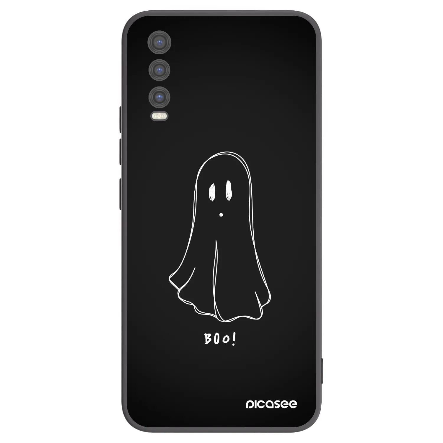 Picasee silikonowe czarne etui na Vivo Y20s - Ghost 2