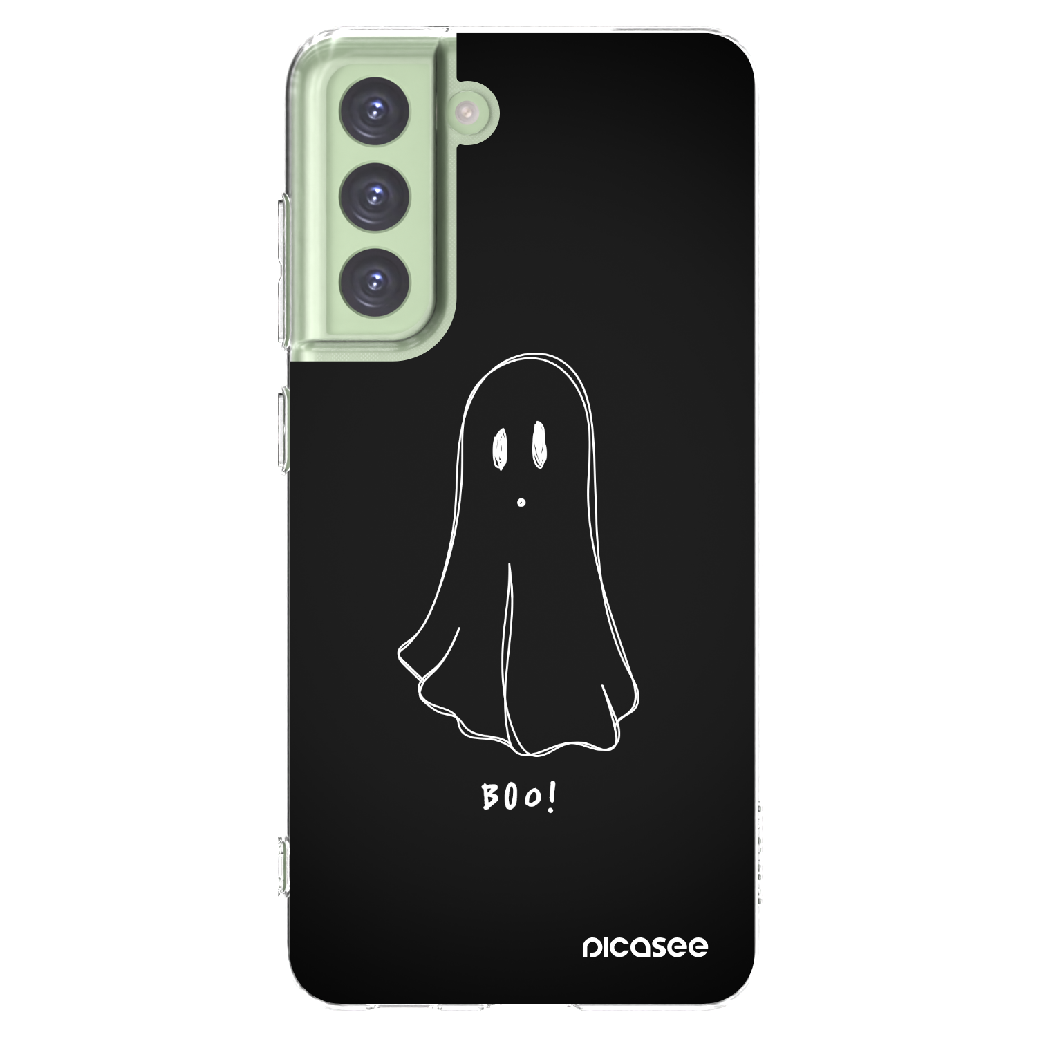 Picasee silikonowe przeźroczyste etui na Samsung Galaxy S21 FE 5G - Ghost 2