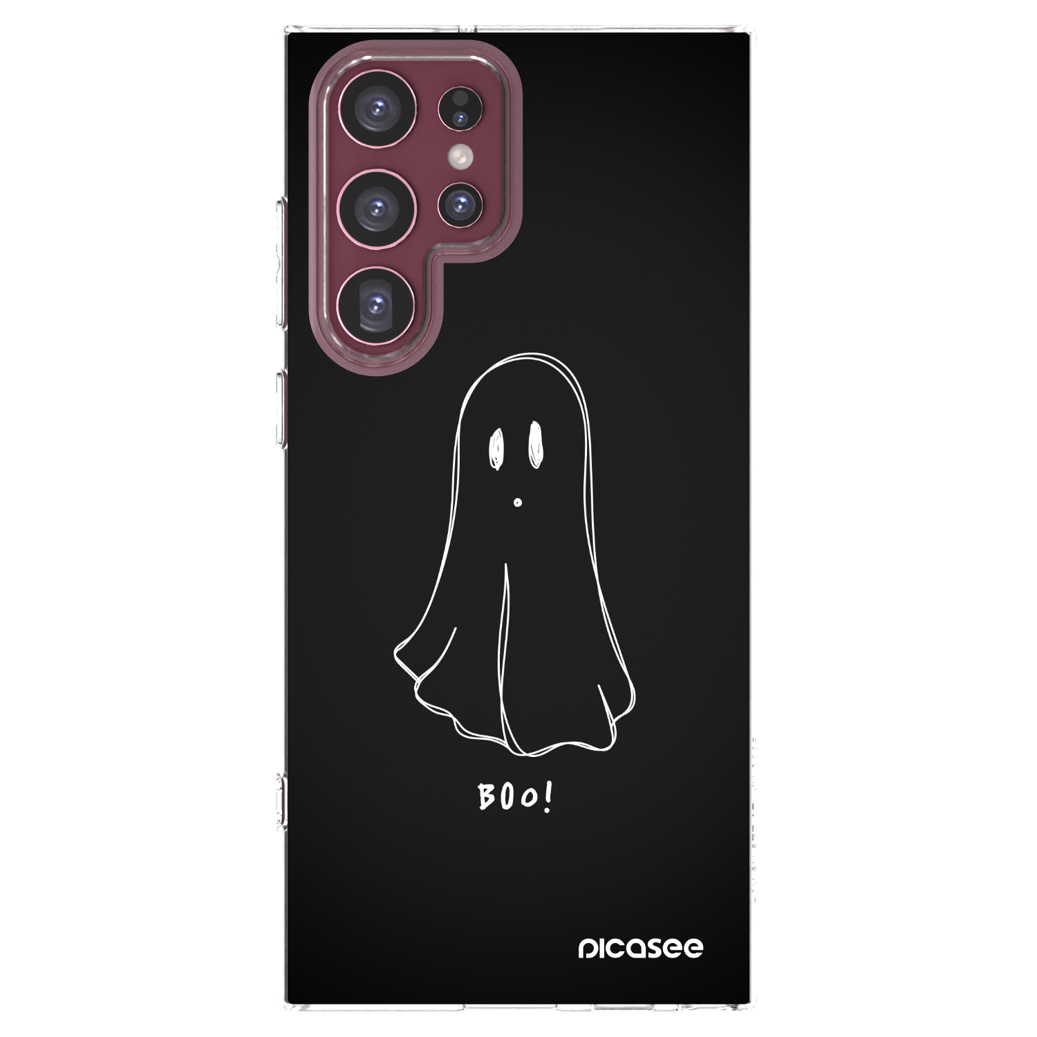 Picasee silikonowe przeźroczyste etui na Samsung Galaxy S22 Ultra 5G - Ghost 2