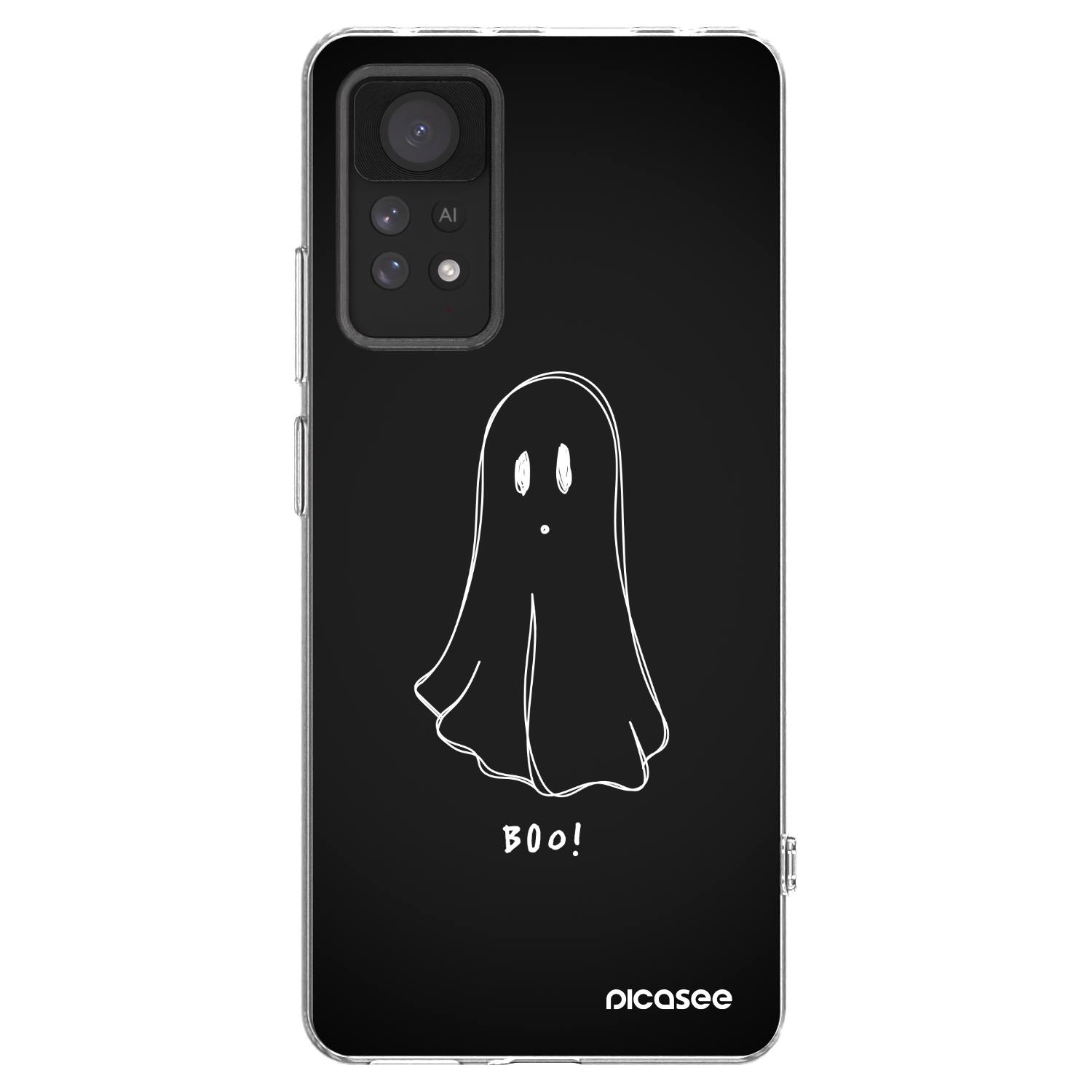 Picasee silikonowe przeźroczyste etui na Xiaomi Redmi Note 11 Pro - Ghost 2