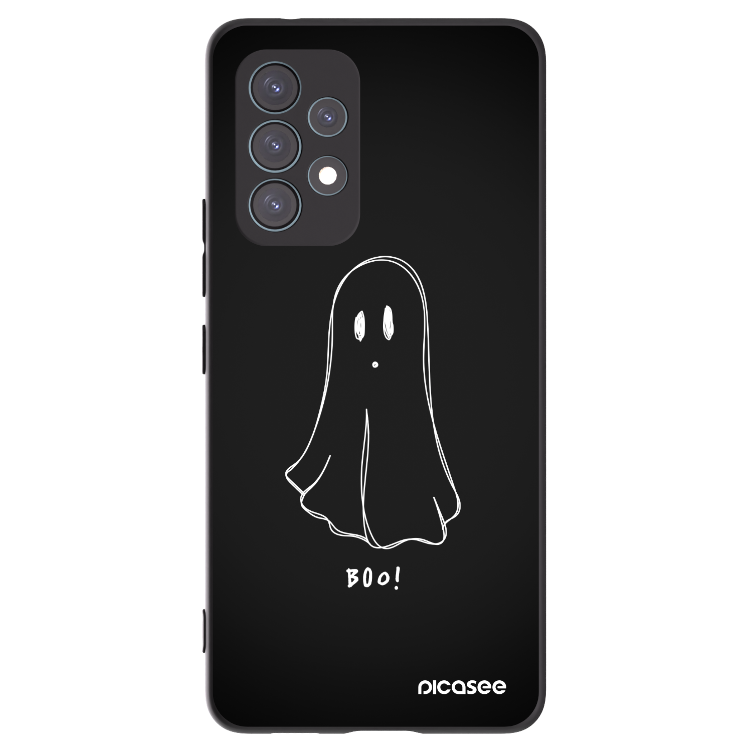 Picasee silikonowe czarne etui na Samsung Galaxy A53 5G A536 - Ghost 2