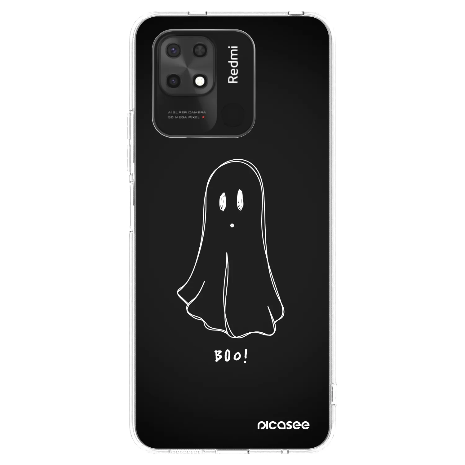 Picasee silikonowe przeźroczyste etui na Xiaomi Redmi 10C - Ghost 2
