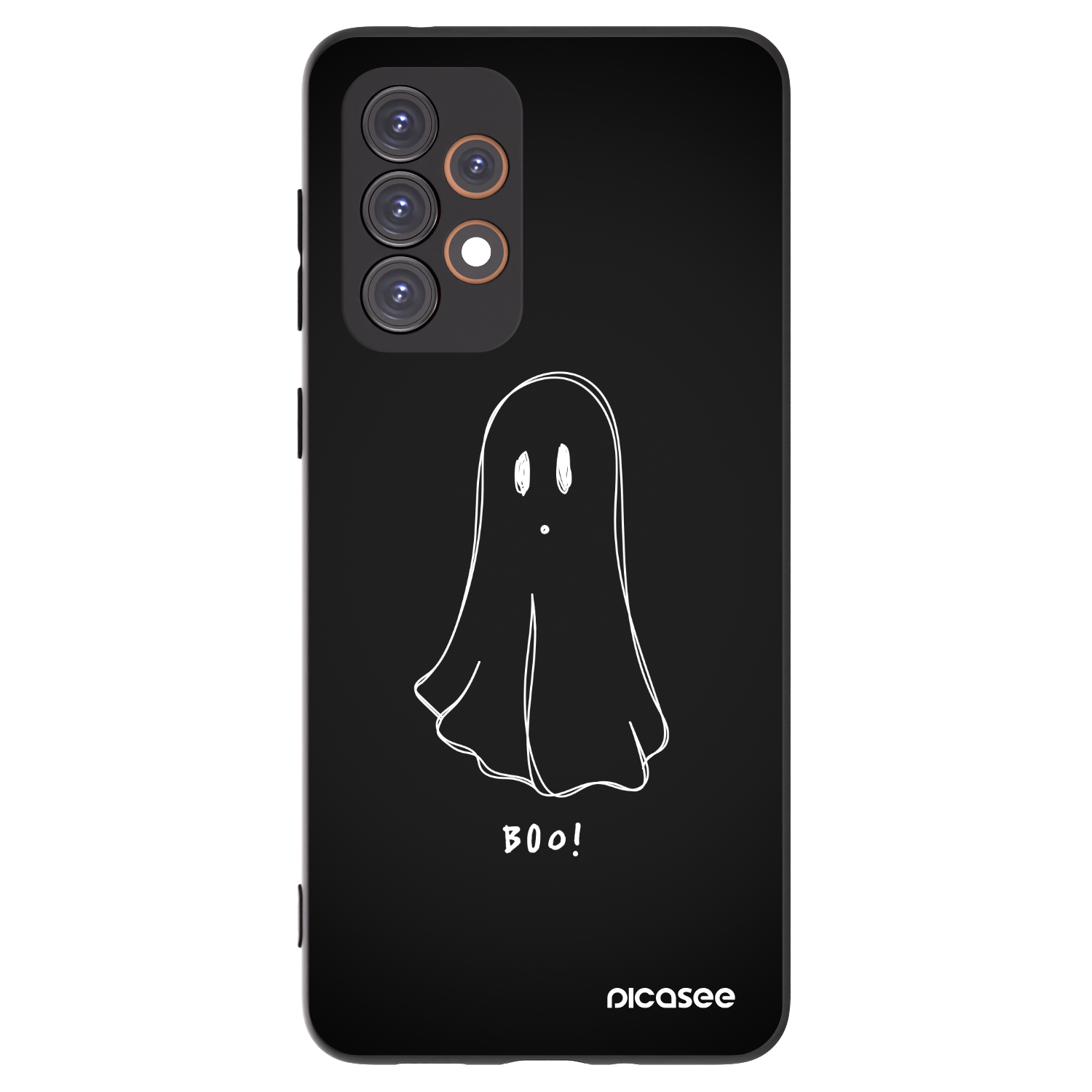 Picasee silikonowe czarne etui na Samsung Galaxy A33 5G A336 - Ghost 2