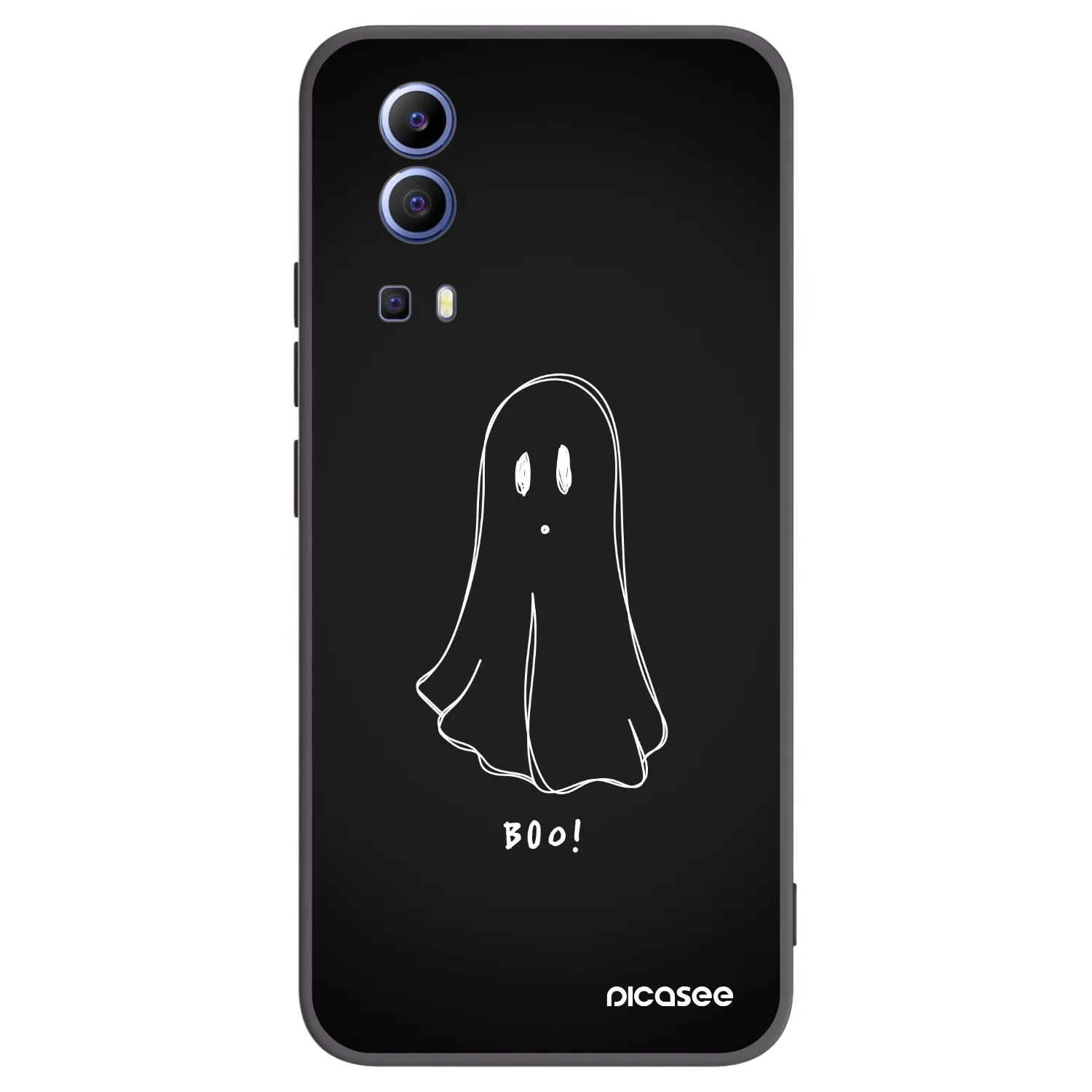 Picasee silikonowe czarne etui na Vivo Y52 5G - Ghost 2