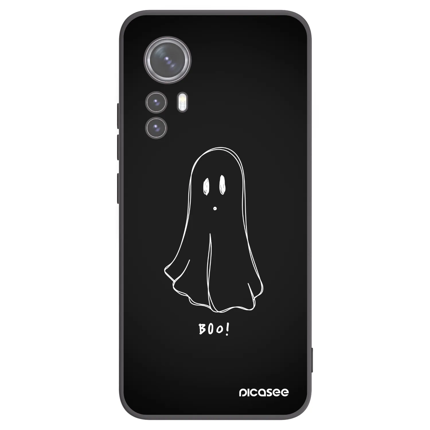 Picasee silikonowe czarne etui na Xiaomi 12X - Ghost 2