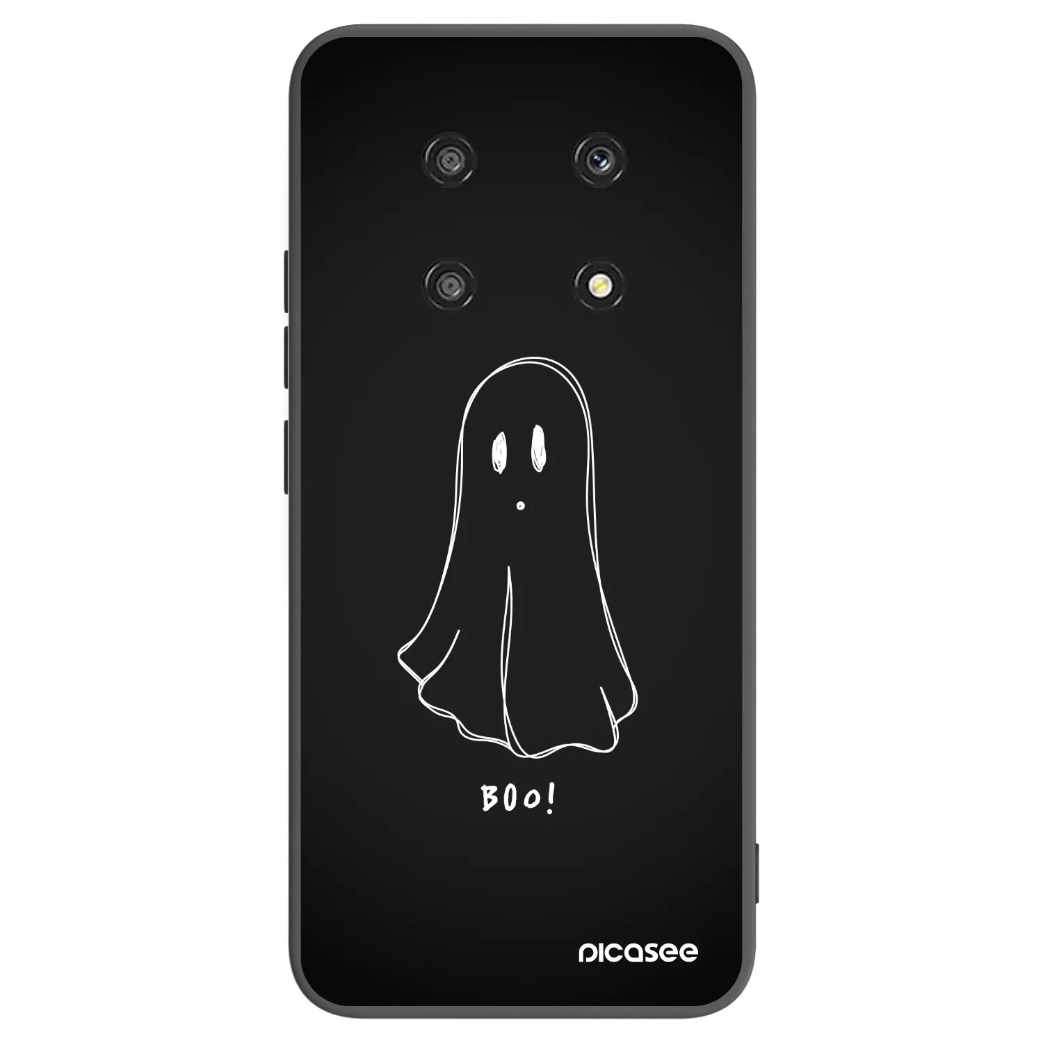 Picasee silikonowe czarne etui na Honor Magic4 Lite 5G - Ghost 2
