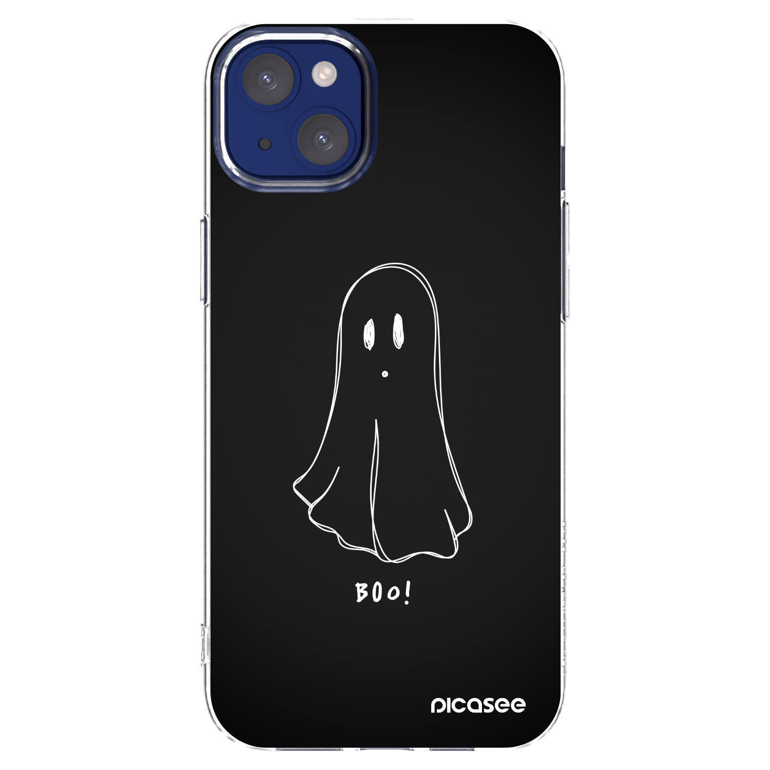 Picasee silikonowe przeźroczyste etui na Apple iPhone 14 Plus - Ghost 2
