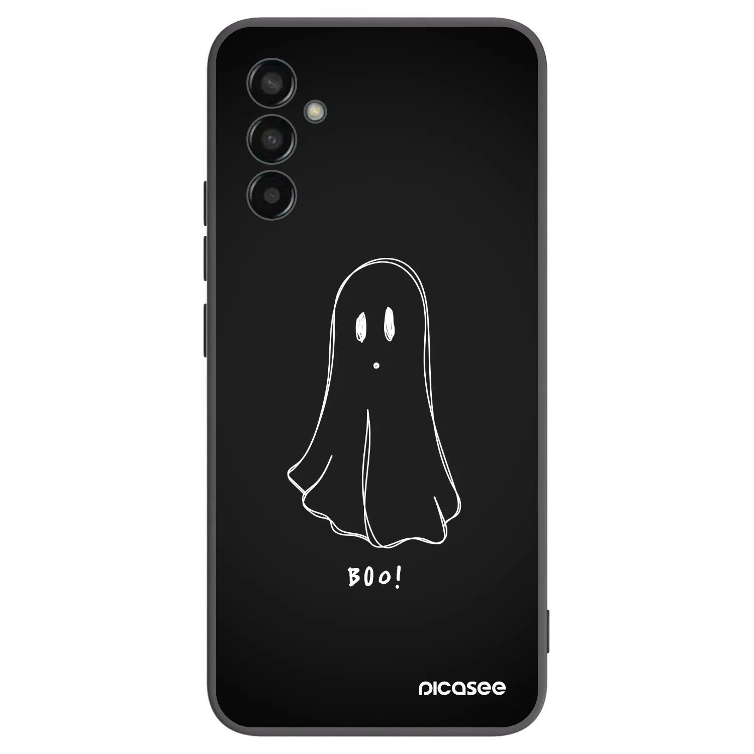 Picasee silikonowe czarne etui na Samsung Galaxy M13 M135F - Ghost 2