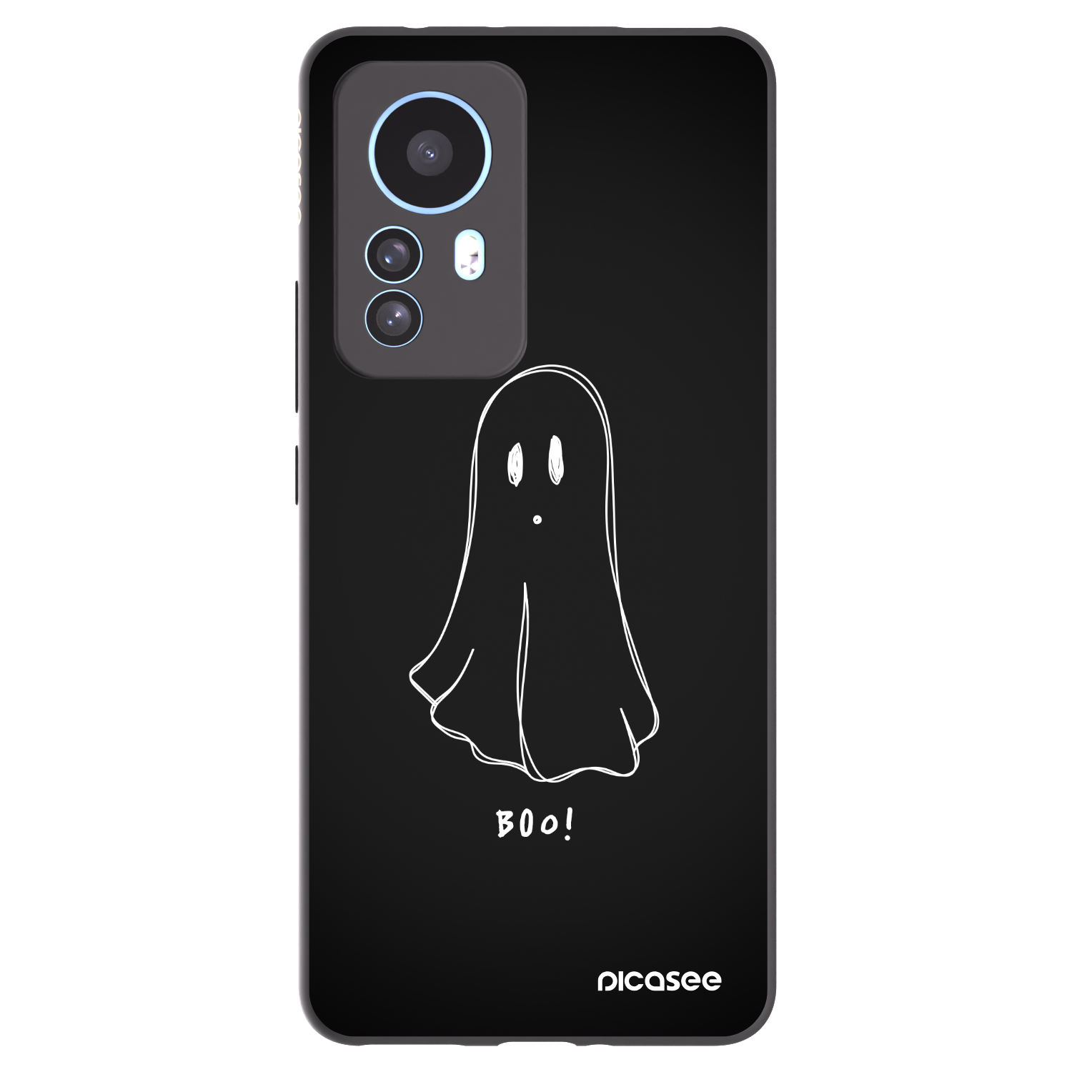 Picasee silikonowe czarne etui na Xiaomi 12T Pro - Ghost 2