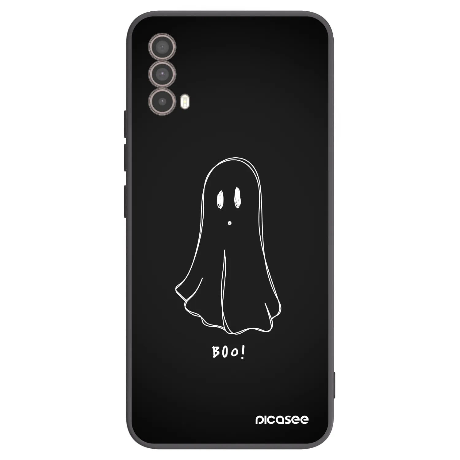 Picasee silikonowe czarne etui na Motorola Moto E40 - Ghost 2