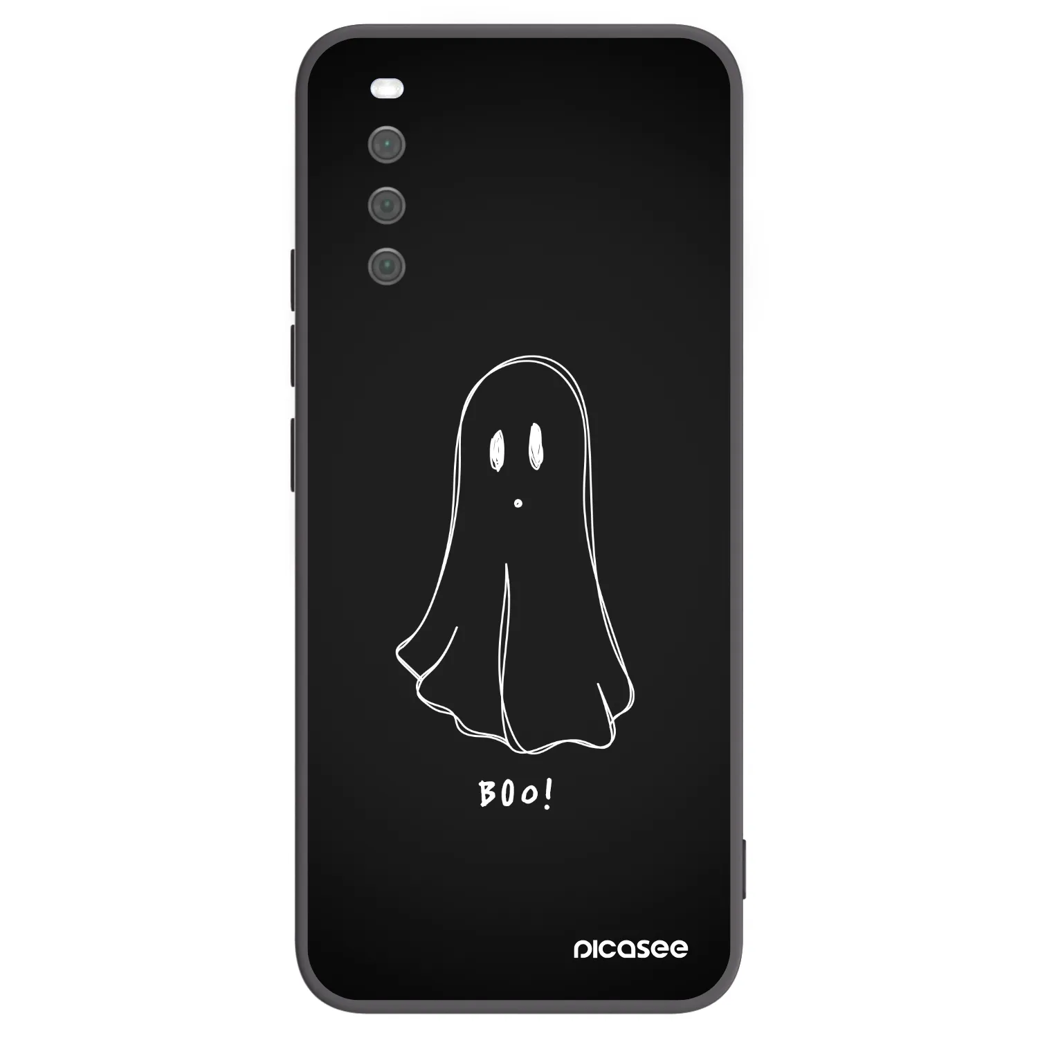 Picasee silikonowe czarne etui na Sony Xperia 10 III - Ghost 2
