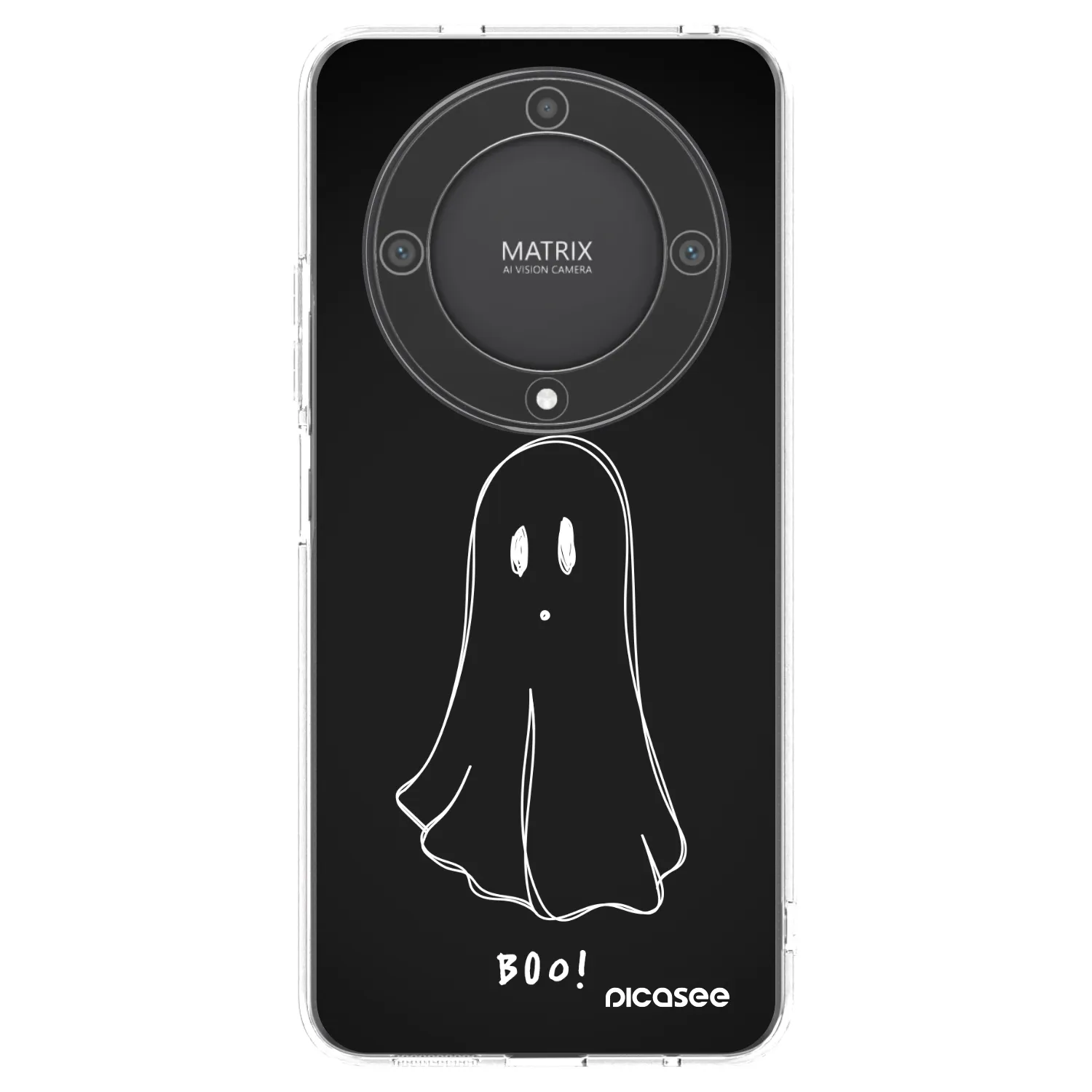 Picasee silikonowe przeźroczyste etui na Honor Magic5 Lite 5G - Ghost 2