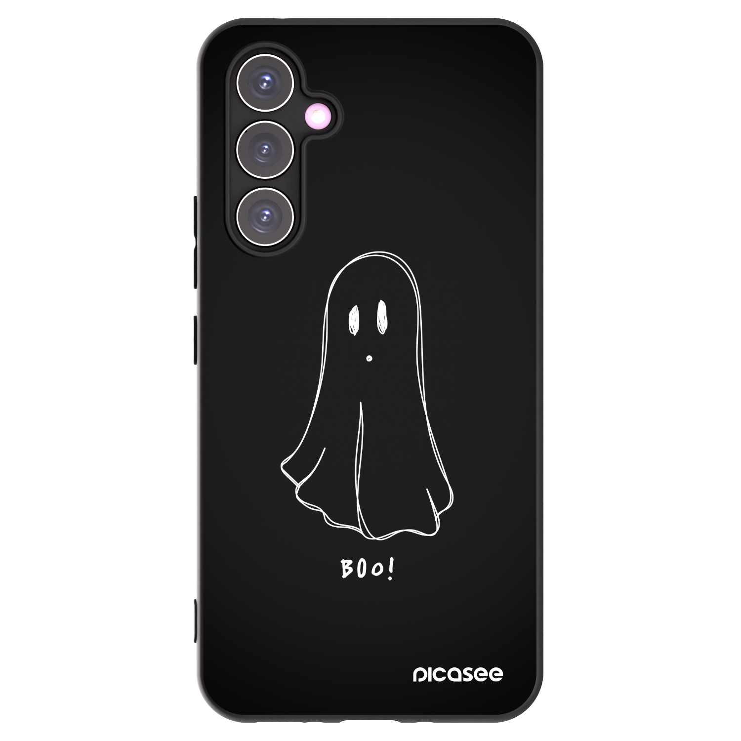 Picasee silikonowe czarne etui na Samsung Galaxy A54 5G A546B - Ghost 2