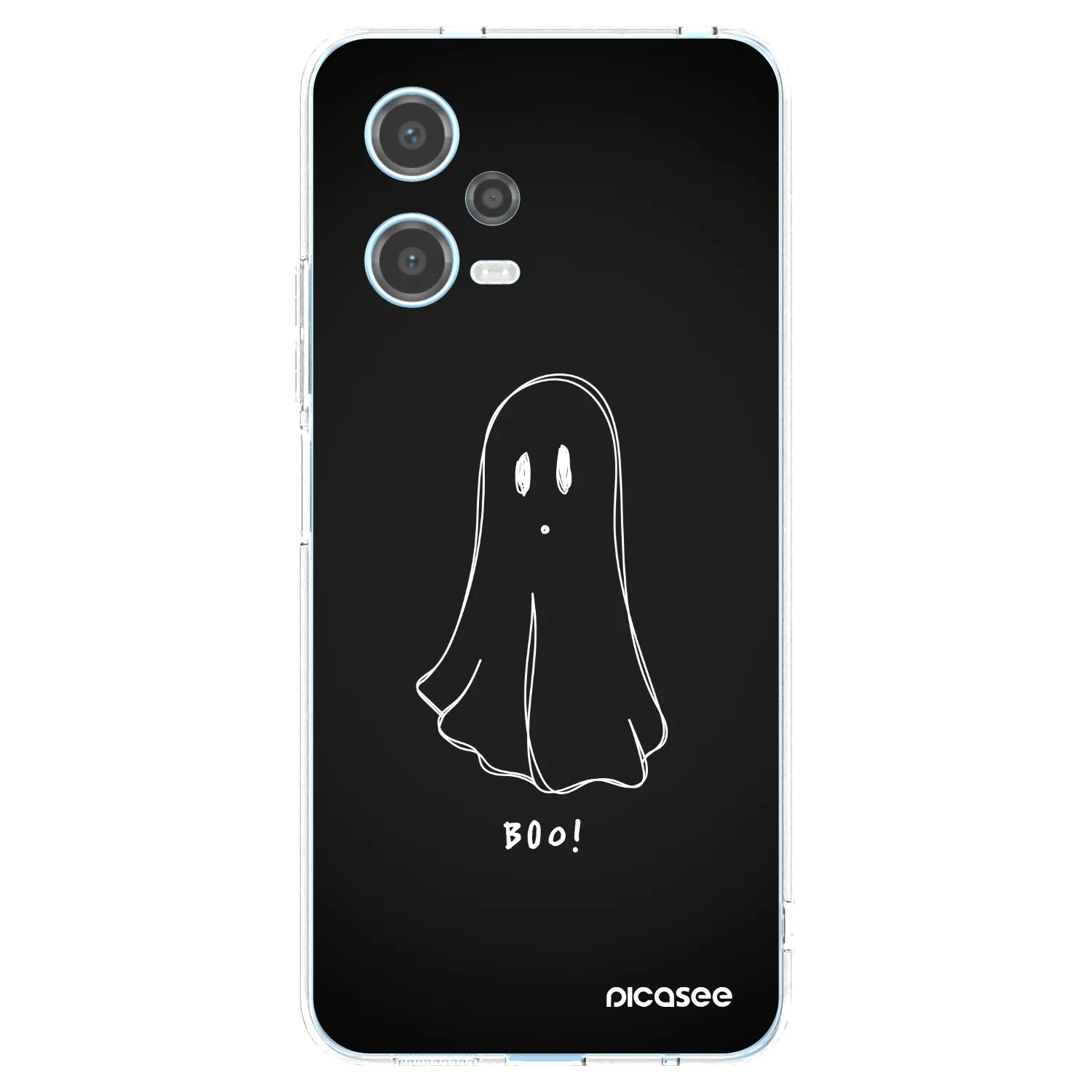 Picasee silikonowe przeźroczyste etui na Xiaomi Redmi Note 12 5G - Ghost 2