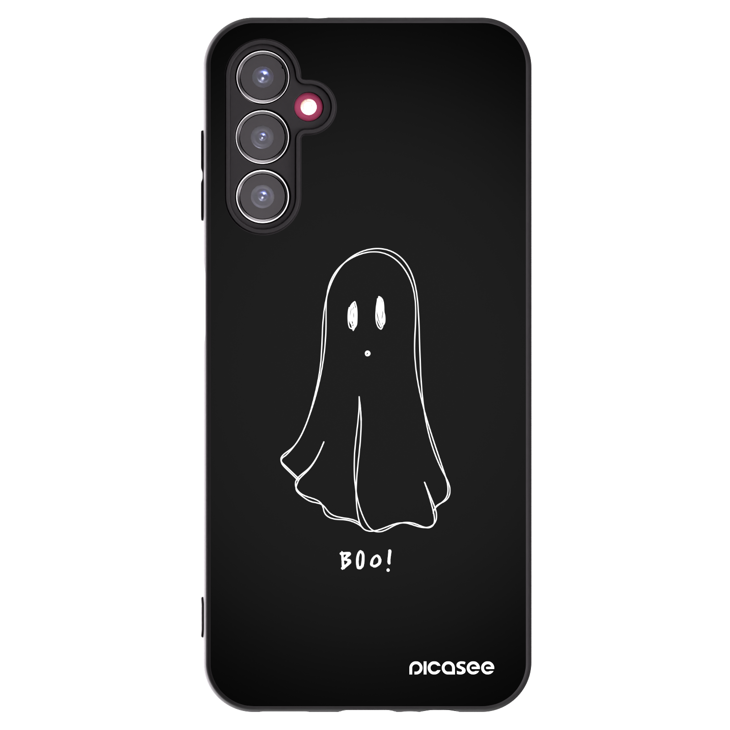 Picasee silikonowe czarne etui na Samsung Galaxy A14 5G A146P - Ghost 2
