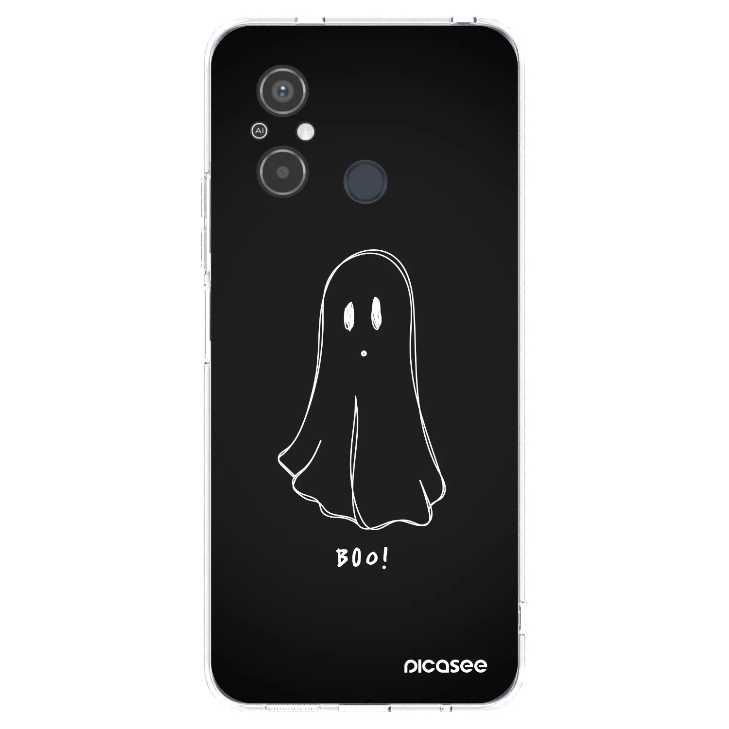 Picasee silikonowe przeźroczyste etui na Xiaomi Redmi 12C - Ghost 2