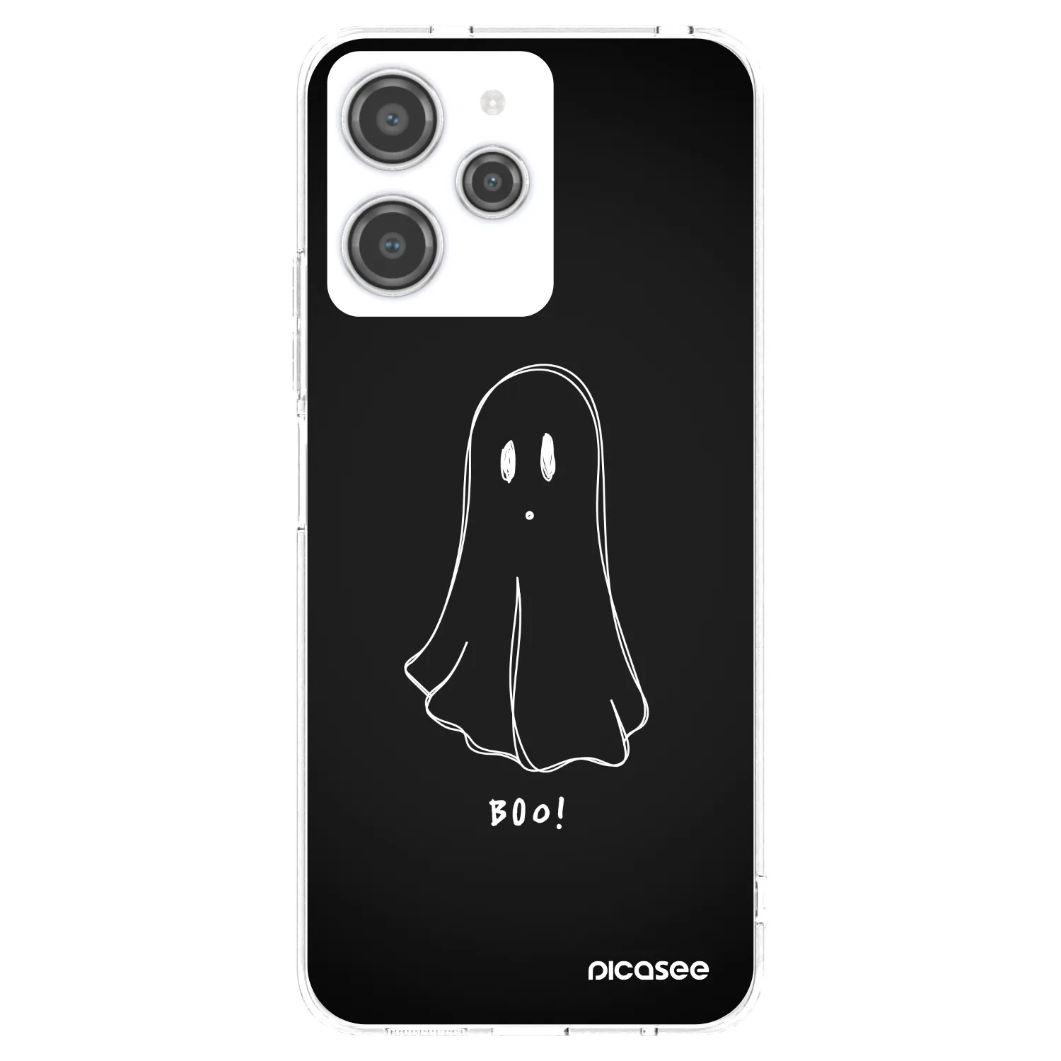 Picasee silikonowe przeźroczyste etui na Xiaomi Redmi 12 4G - Ghost 2