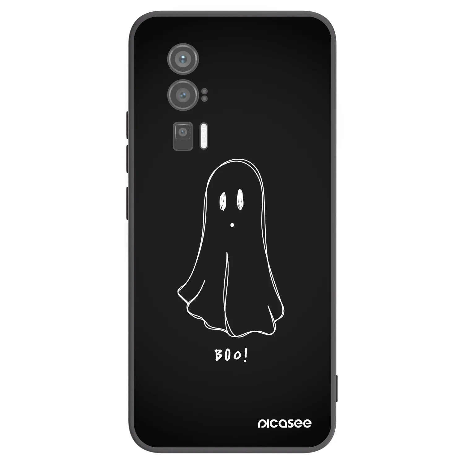 Picasee silikonowe czarne etui na Xiaomi Poco F5 Pro 5G - Ghost 2